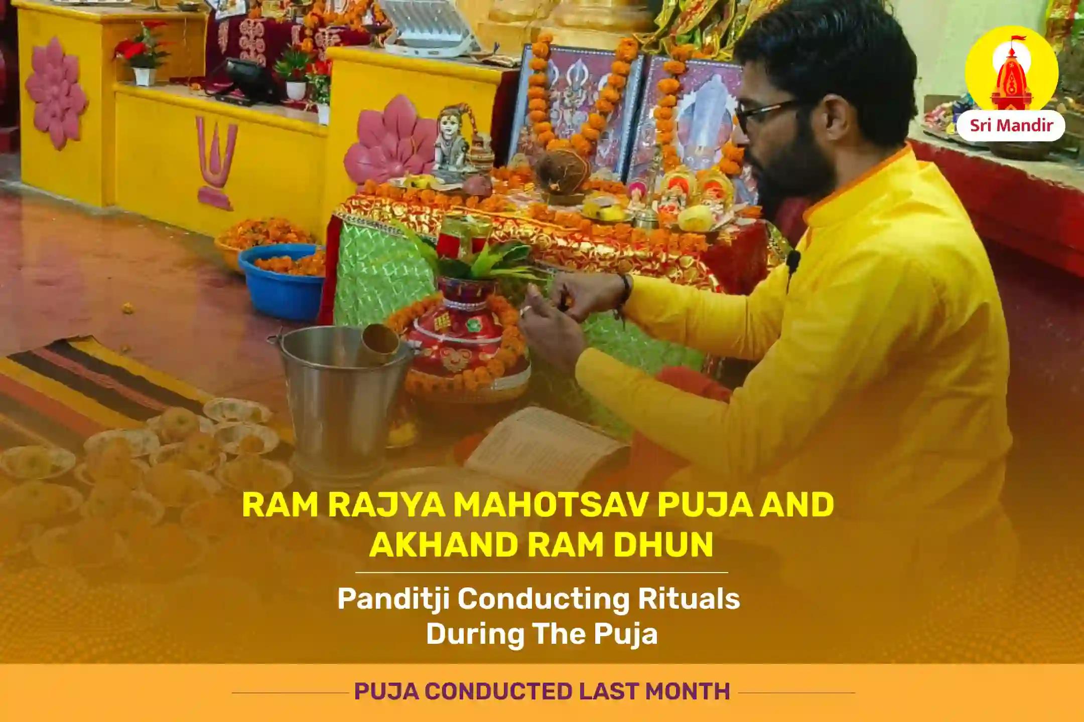 Historic Ram Mandir Inauguration: Ram Rajya Mahotsav Puja and Akhand Ram Dhun