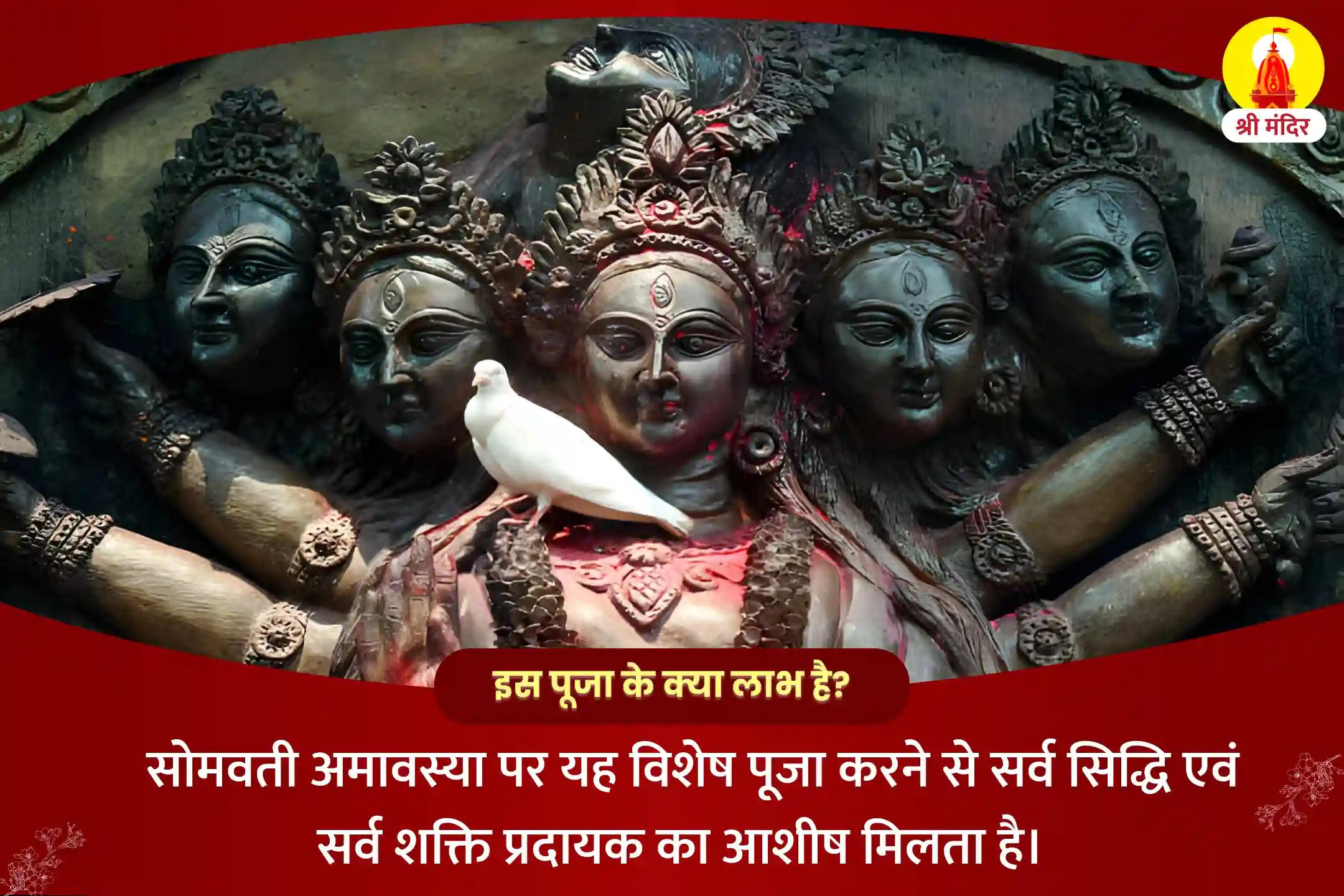 सोमवती अमावस्या शक्तिपीठ विशेष सर्व सिद्धि एवं सर्व शक्ति प्रदायक दस महाविद्या पूजा एवं माँ कामाख्या यज्ञ