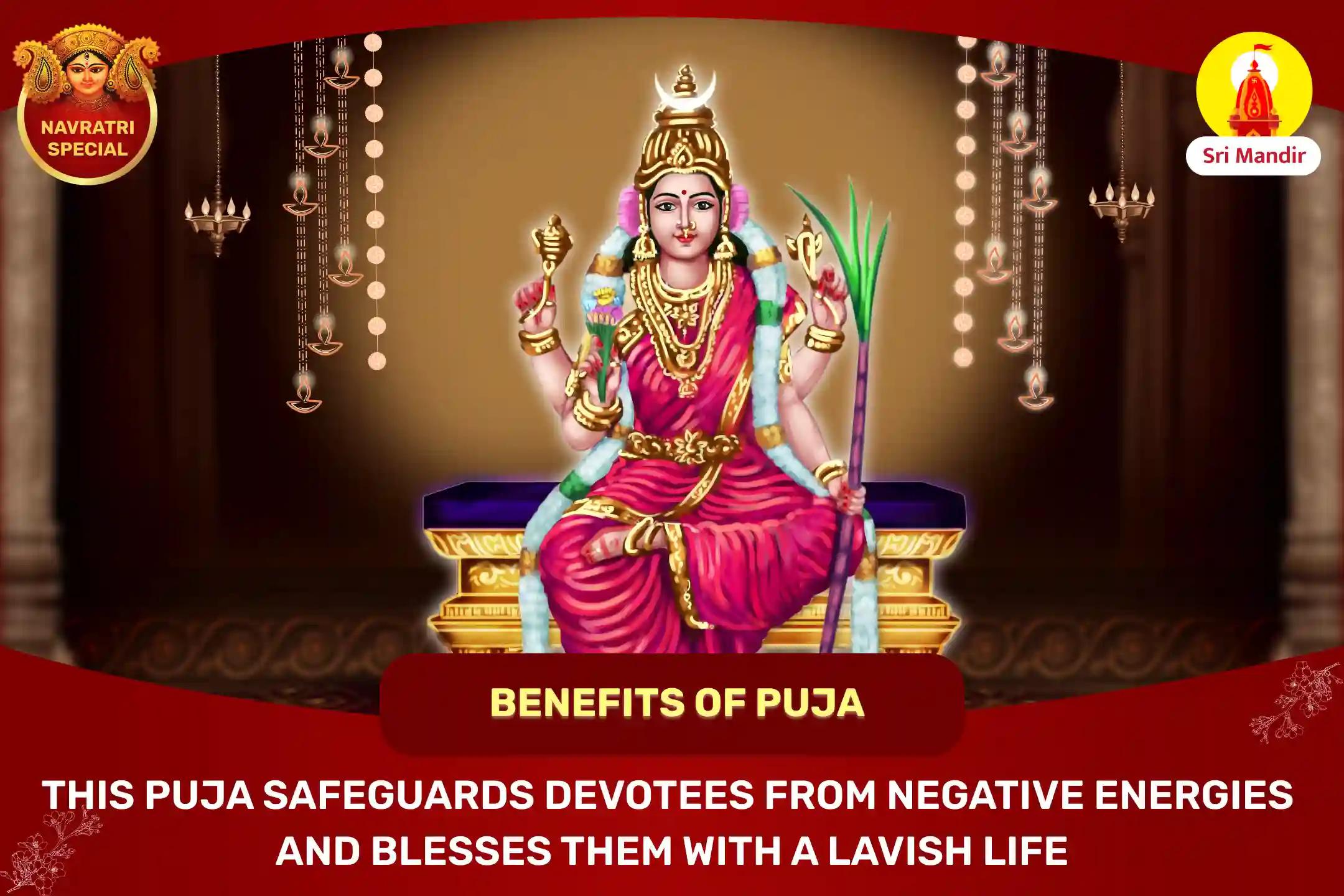 Shaktipeeth Teerth Kshetra Special Rajrajeshwari Tripura Sundari Maha Puja for Protection from Negative Energies, Evil Forces, and Adversities in Life