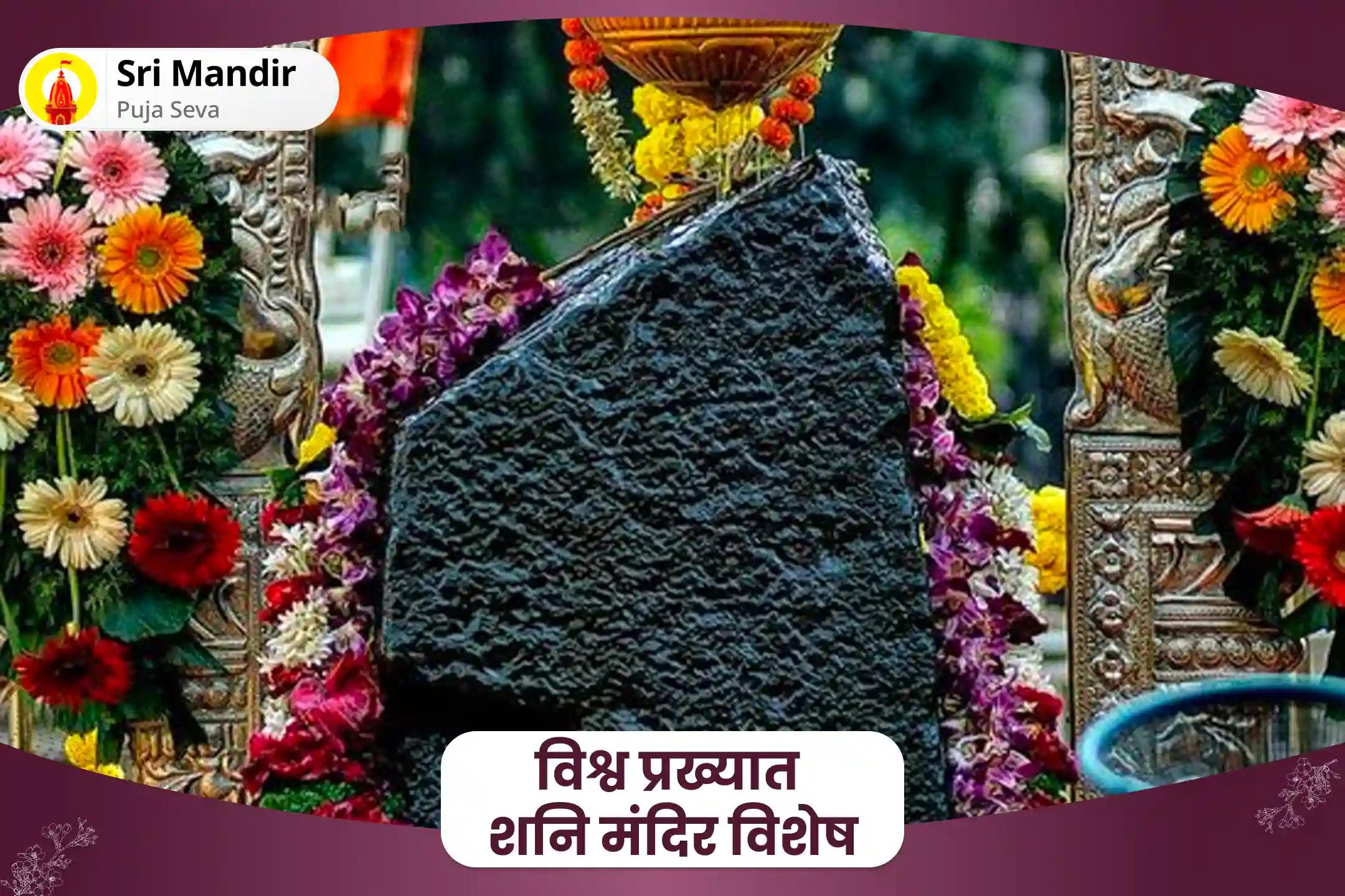 दुर्भाग्यपूर्ण घटना एवं बाधाओं से रक्षा के लिए विश्व प्रख्यात शनि मंदिर विशेष शनि साढ़े साती पीड़ा शांति महापूजा और तिल तेल अभिषेक