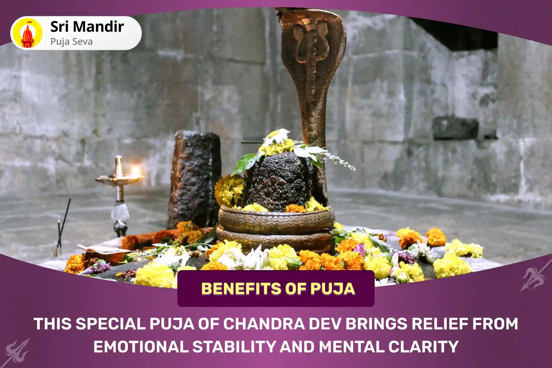 Vaishakh Purnima Special Chandra Graha Dosha Shanti Puja and Rudrabhishek for Emotional Stability and Mental Clarity
