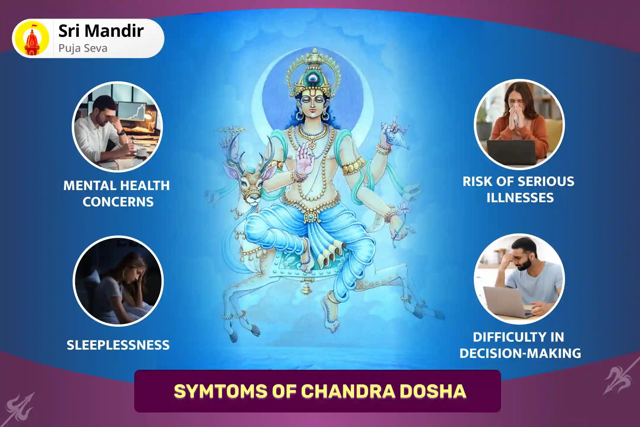 Shukla Navami Special Chandra Graha Dosha Shanti Puja and Rudrabhishek for Emotional Stability and Mental Clarity