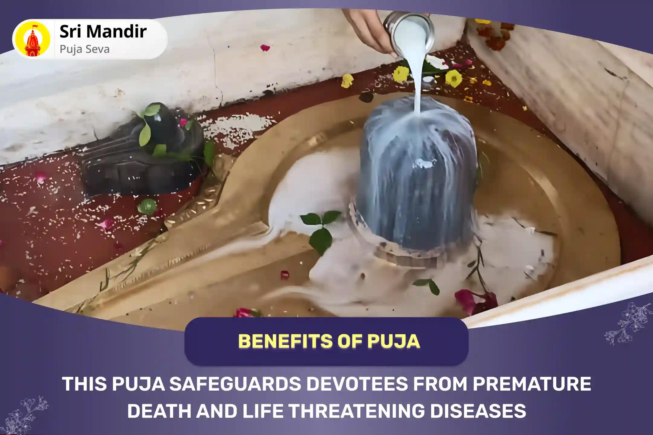 Monday Kashi Special 1008 Mahamrityunjay Jaap and Shiv Rudra Abhishek For Protection from Premature Death, Terminal Illness and Life Threats