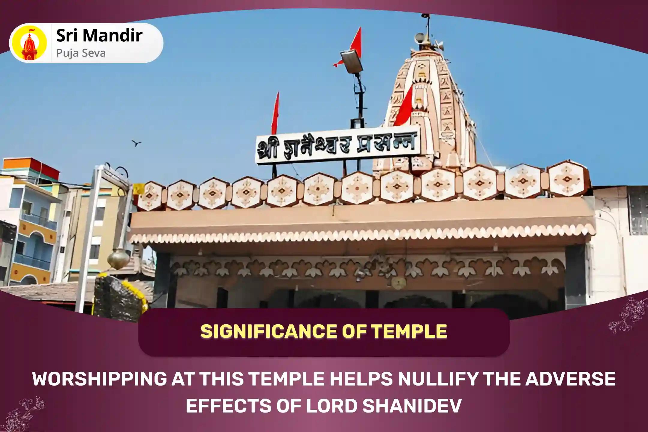 World's Biggest Shani Temple - Shani Saade Saati Peeda Shanti Mahapuja and Til Tel Abhishek for Prevention of Misfortunes and Adversities