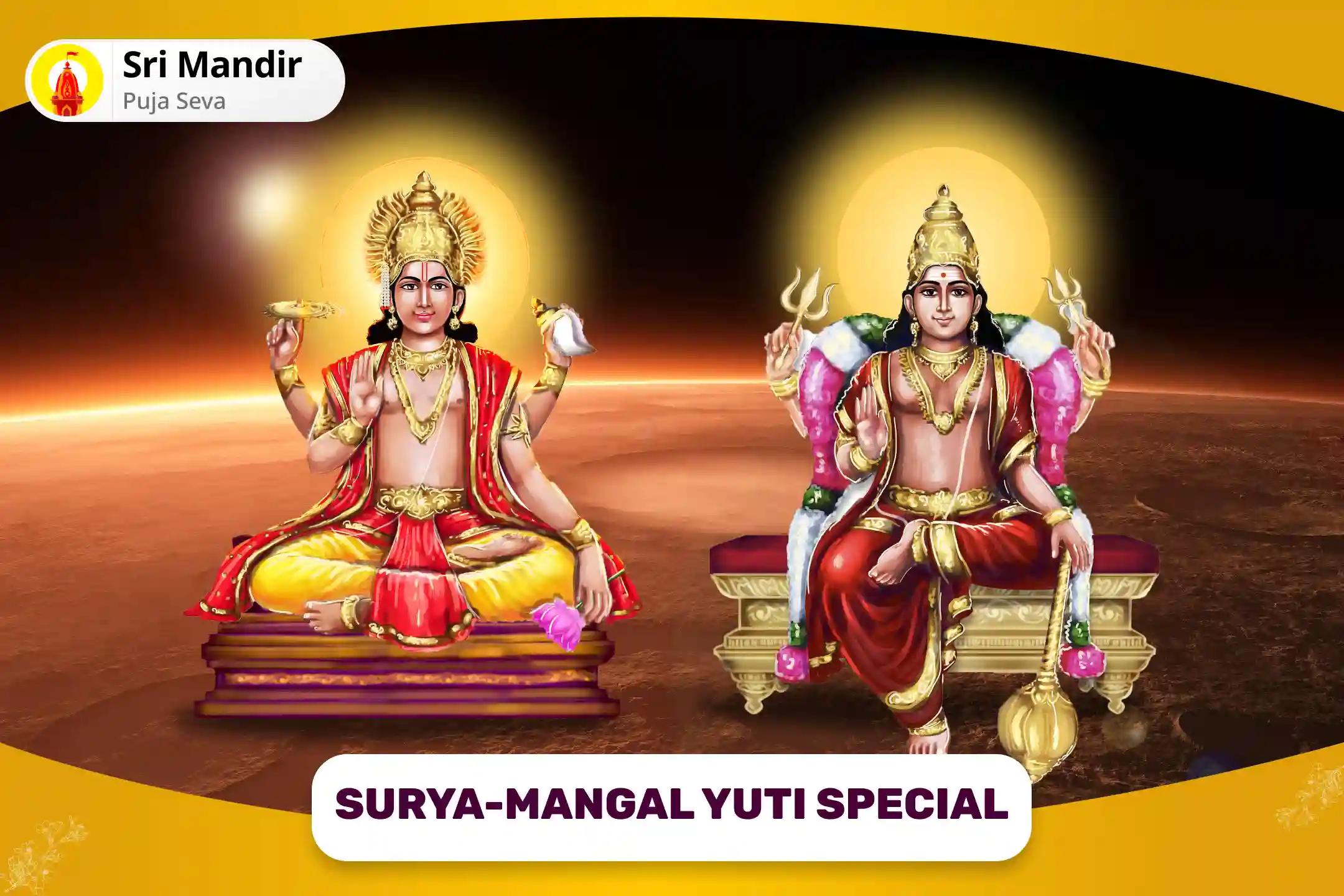 Surya-Mangal Yuti Special Asta Mangal Nivaran Puja - 7,000 Mangal Mool Mantra Jaap & Havan, Surya Arghya and Puja for Achieving Confidence to Get rid of Procrastination and Dullness in Life