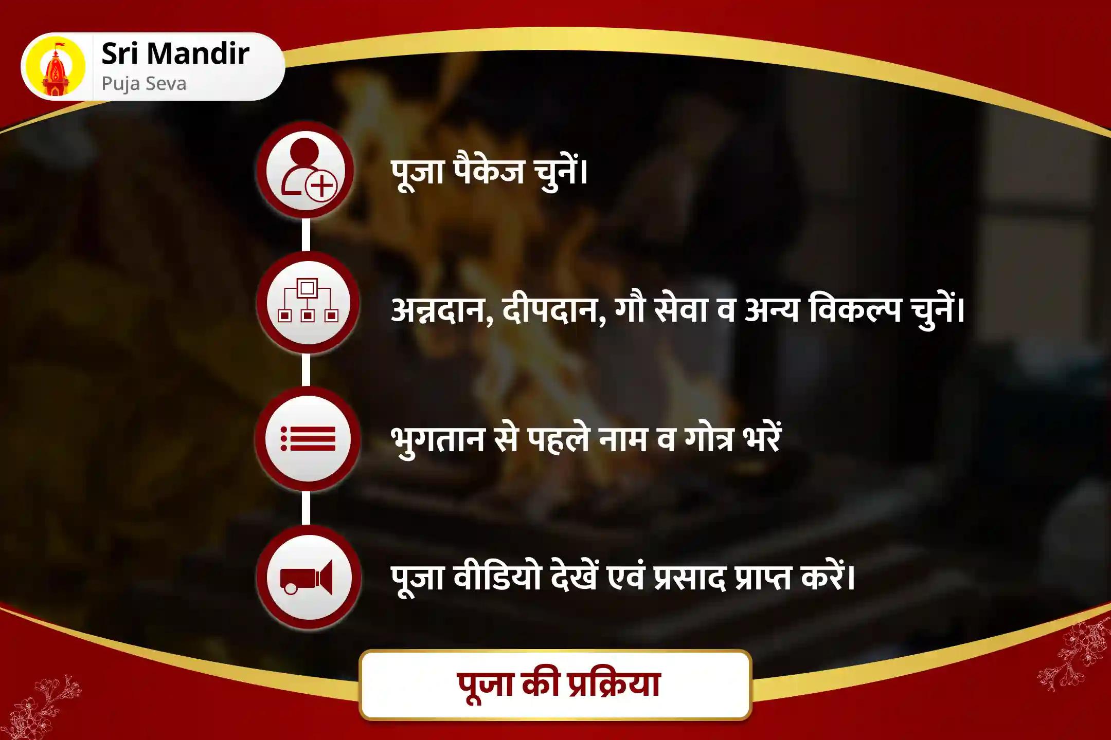 दुर्भाग्य एवं दुर्घटनाओं से सुरक्षा व जीवन में संघर्षों से राहत के लिए बड़ा मंगल विशेष 7,000 मंगल मूल मंत्र जाप और यज्ञ 