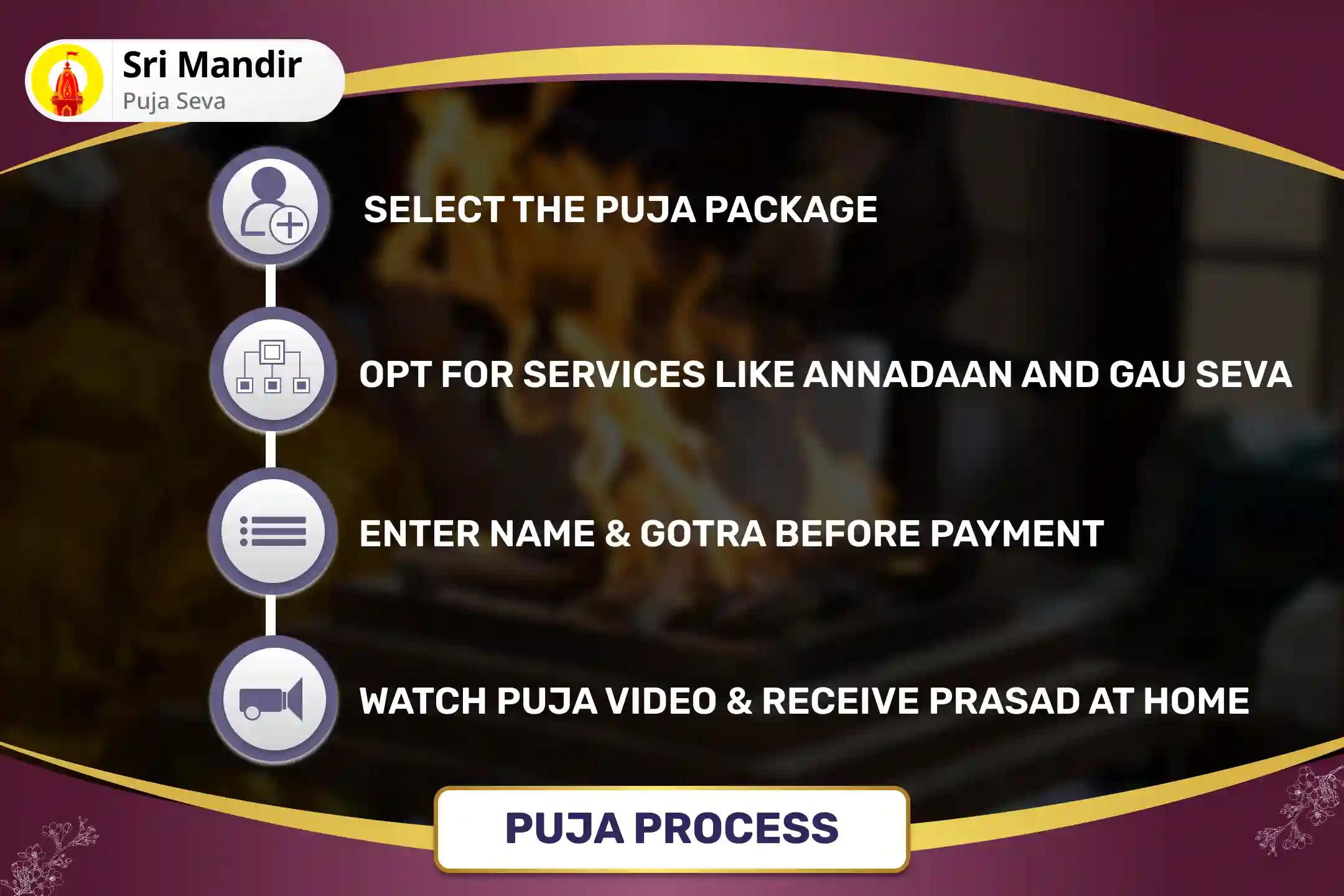 Purnima Saturday Special Shani Saade Saati Peeda Shanti Mahapuja, Shani Til Tel Abhishek and Mahadasha Shanti Mahapuja  For Overcoming Challenges and Adversities in Life