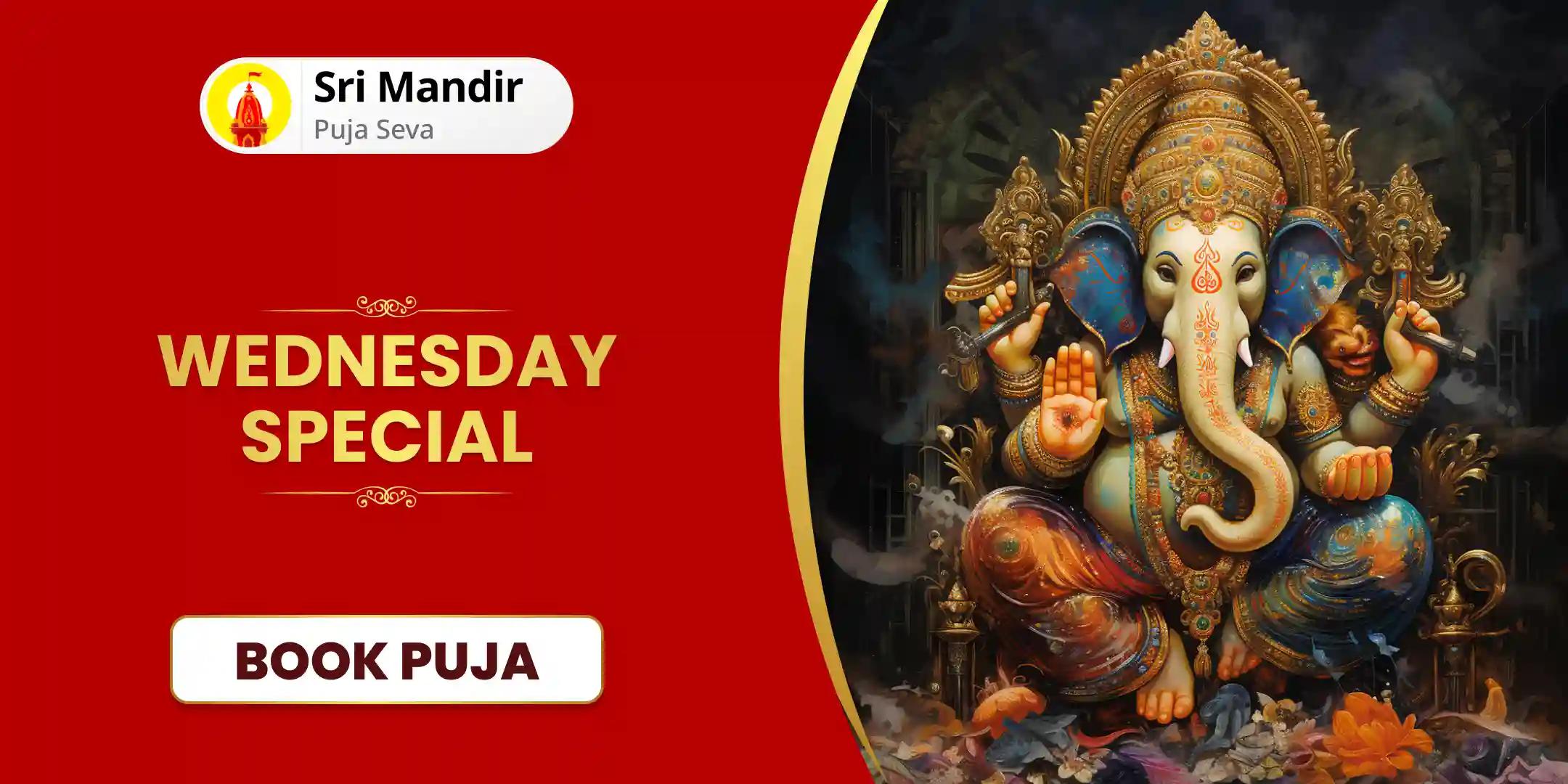 Wednesday Special Ucchista Ganesh Stotra Path & Tantrokta Havan and 1008 Ganesh Mool Mantra Jaap for Protection from Negative Energies and Removal of Obstacles