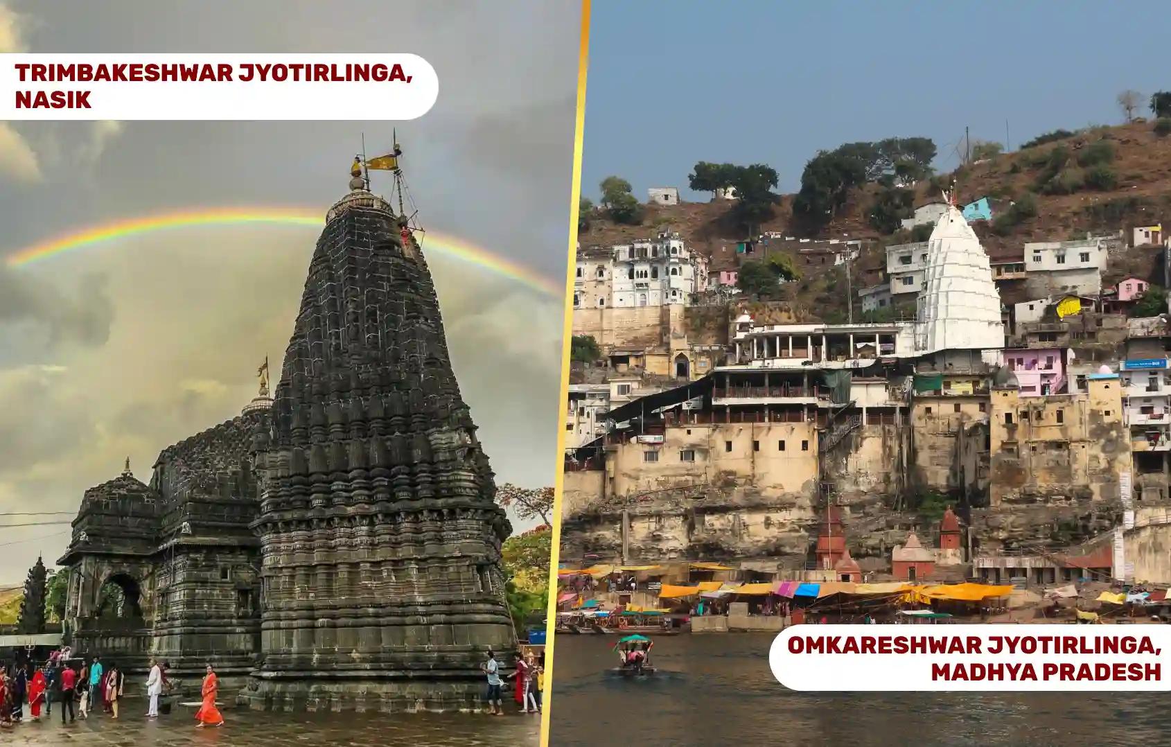 Shri Omkareshwar Jyotirlinga Temple and Shri Trimbakeshwar Jyotirlinga Temple,Khandwa, Nashik