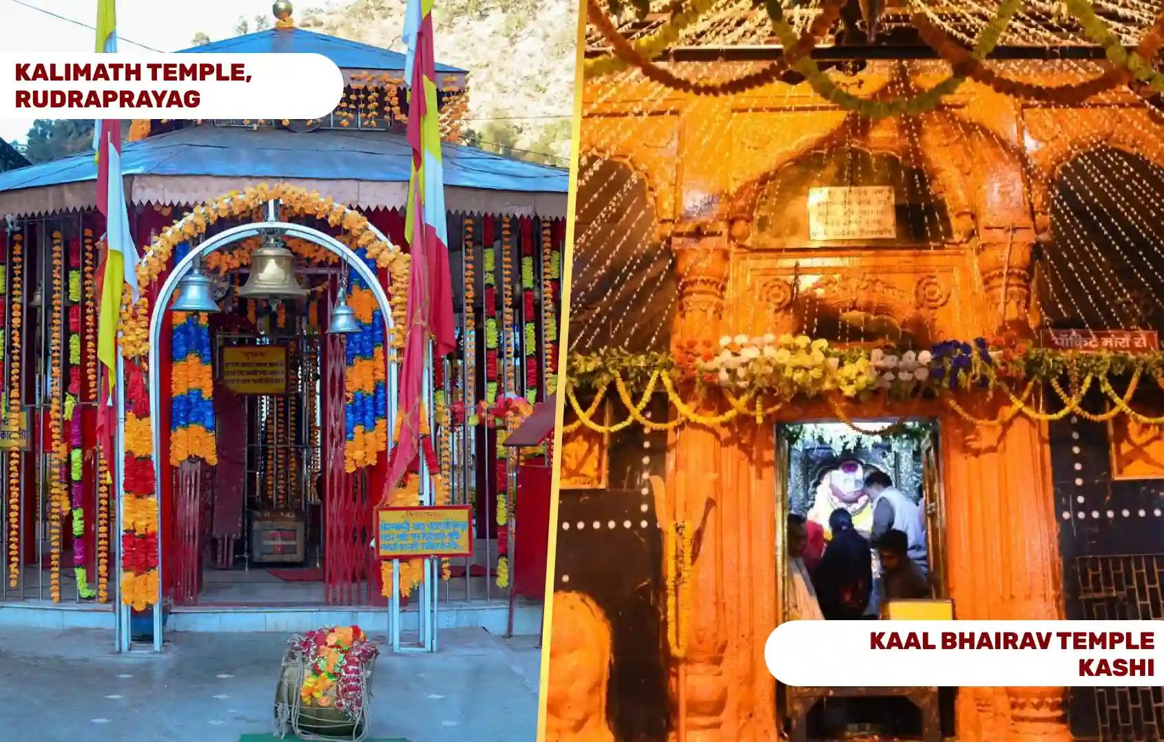 Kalimath Temple and Kaal Bhairav Temple, Rudraprayag and Kashi