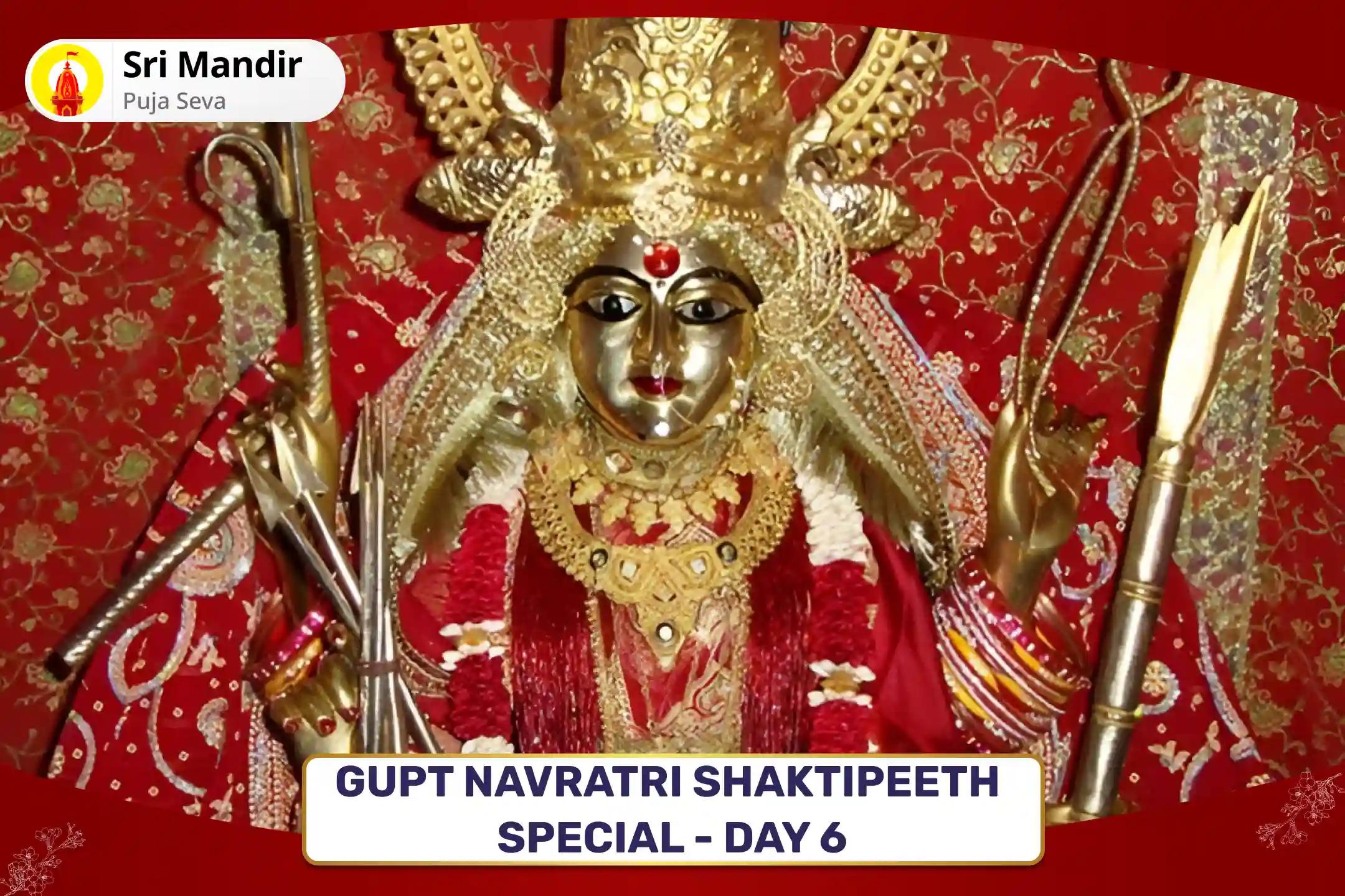 Gupt Navratri Shaktipeeth Special - Day 6 Maa Katyayani Ashtakam Stotra Path, Bhog Aarti and Bhuteshwar Panchakshari Mantra Jaap For Bliss in Relationship and Resolving Conflicts