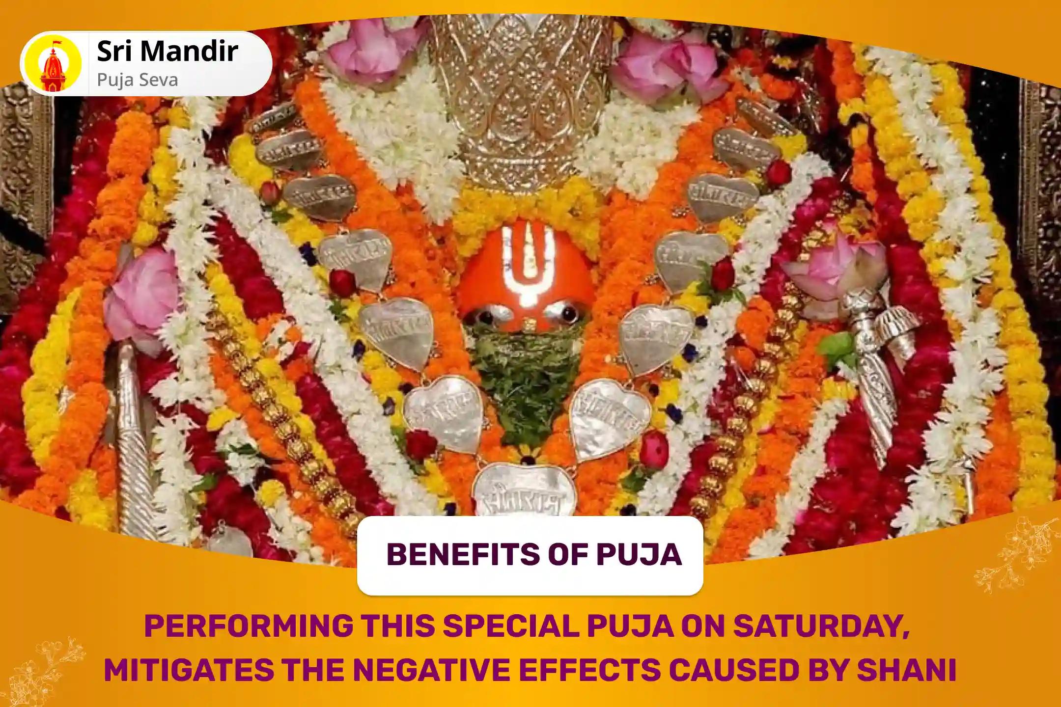 Saturday Special Shani Shanti Special Panchmukhi Hanuman Kavach Stotra Path and 1008 Shani Mool Mantra Jaap and Havan For Relief from Shani Dosh in one's Horoscope