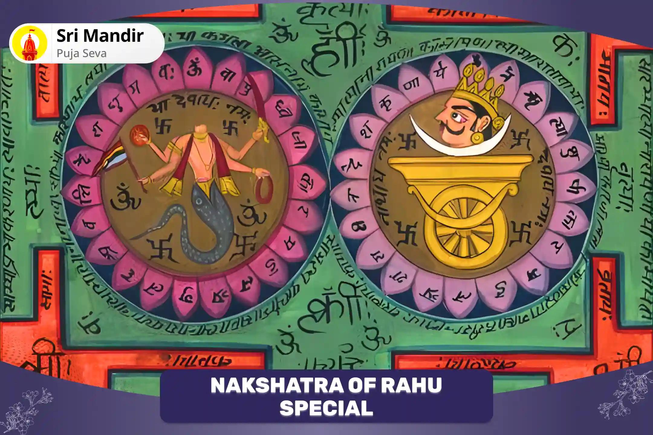  Nakshatra of Rahu Special Rahu-Ketu Peeda Shanti Mahapuja and Shani Dev Til Tel Abhishek for Overcoming Addiction and Improving Decision Making