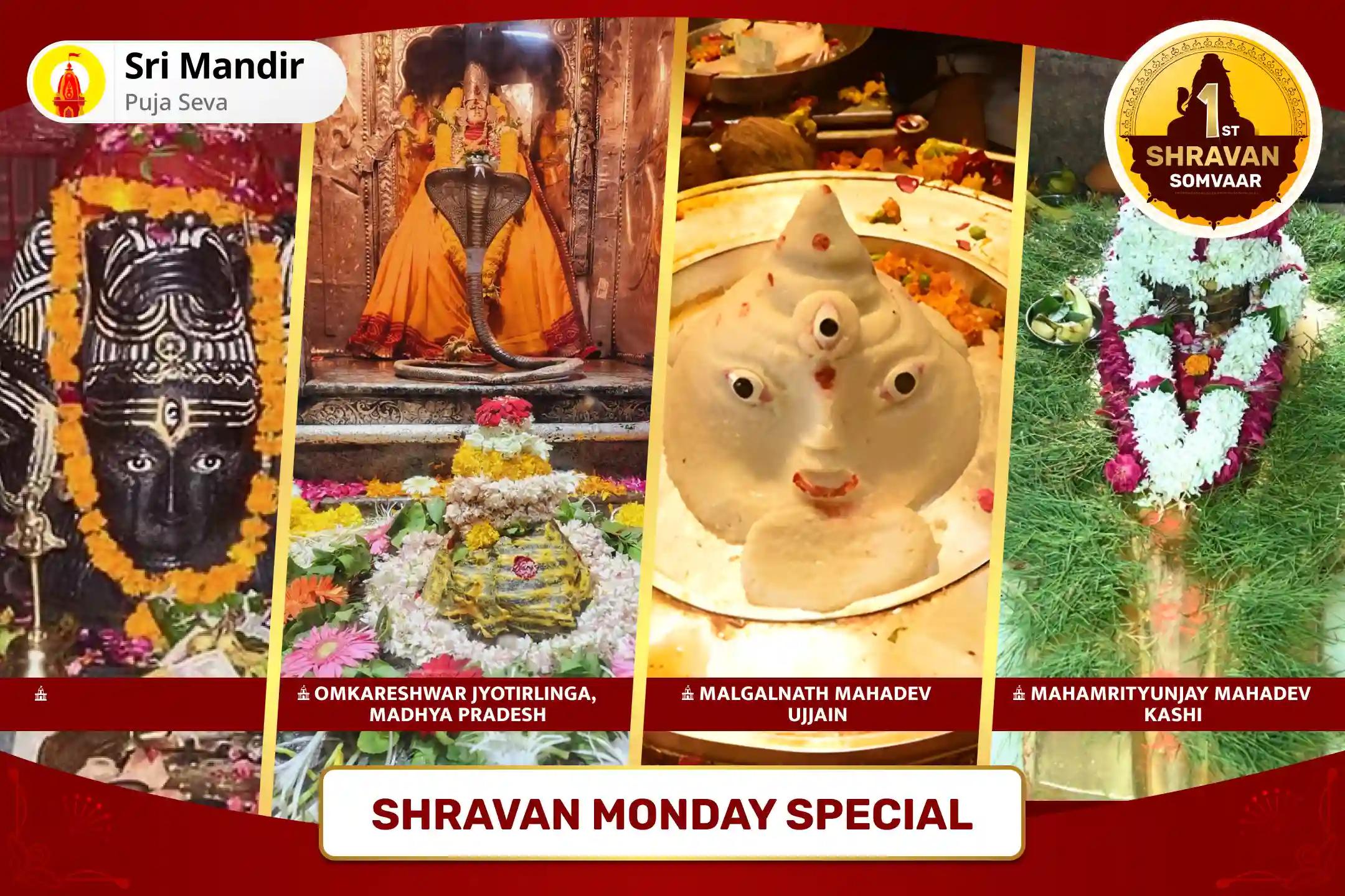 Shravan Monday Special  Maha Rudrabhishek at Four Sacred Shivalayas for Blessings of Good Health and Protection from Negative Influences