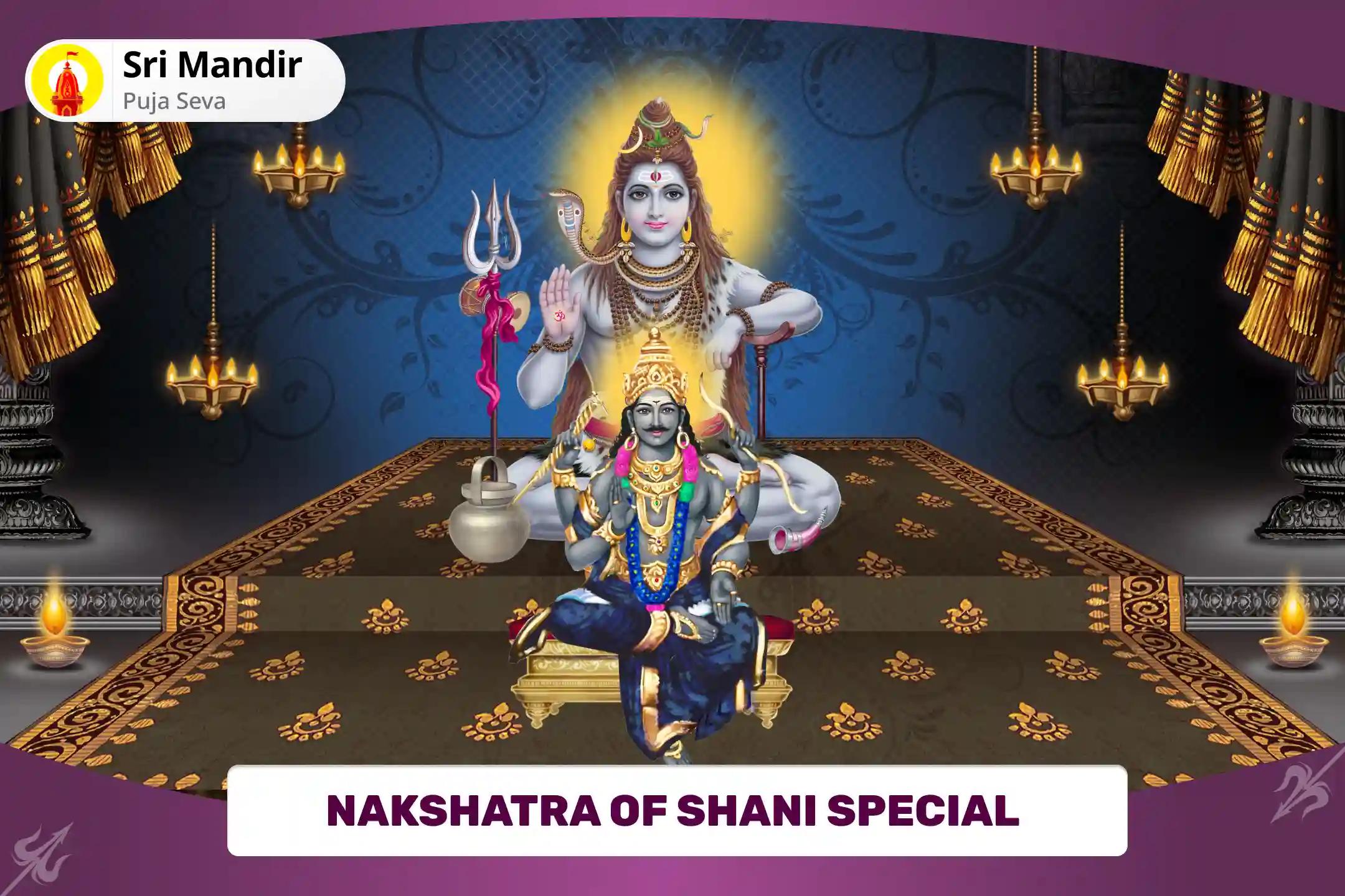 Nakshatra of Shani Special 11,000 Shiv Mool Mantra Jaap and Shani Til Tel Abhishek for Blessing to Overcome Delays and Adversities in Life