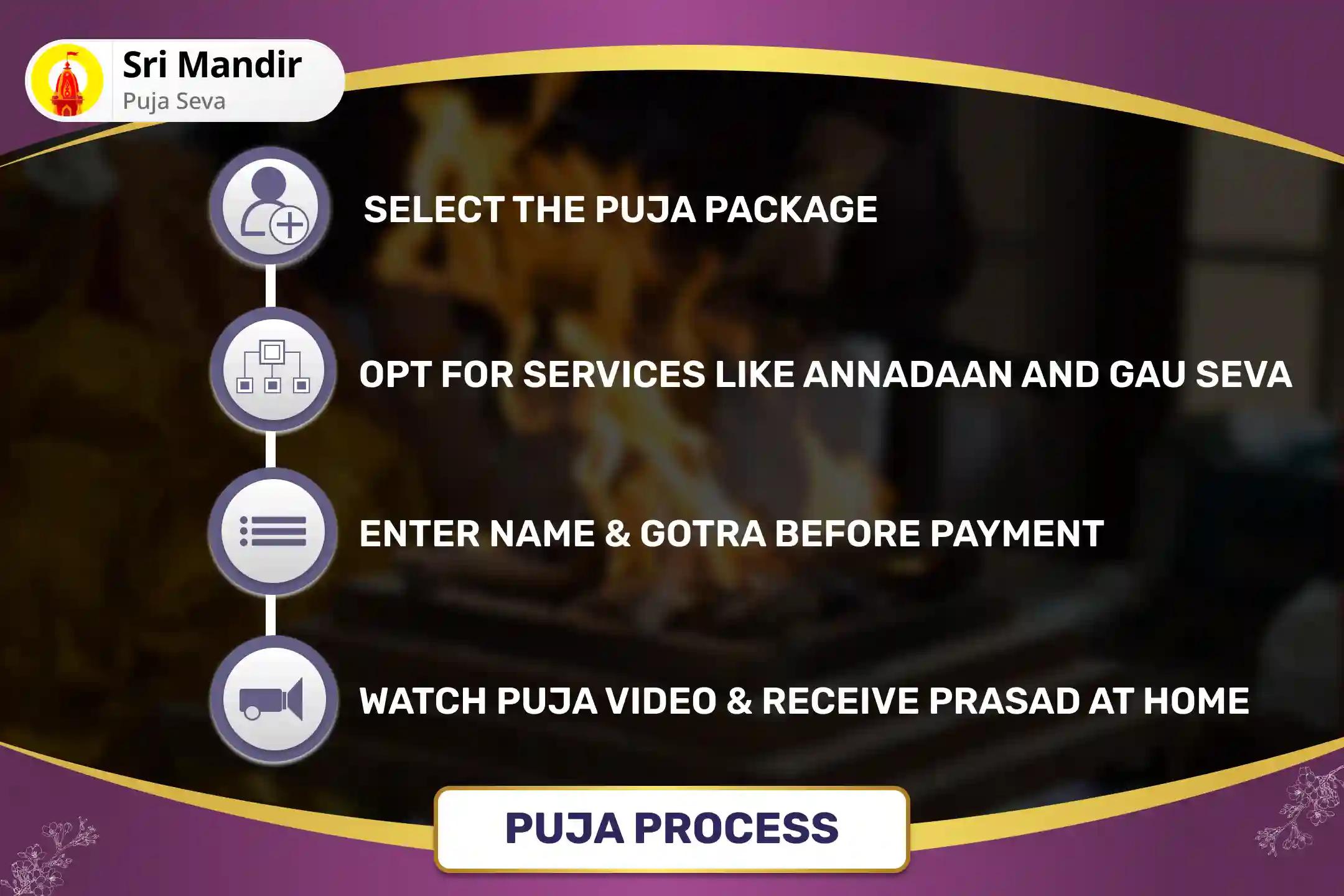 Shravan Month Nakshatra of Rahu Special Rahu Chandra Grahan Dosh Nivaran Puja - 18,000 Rahu Mool Mantra Jaap and 10,000 Chandrama Mool Mantra Jaap To get blessings for Mental Well-Being 