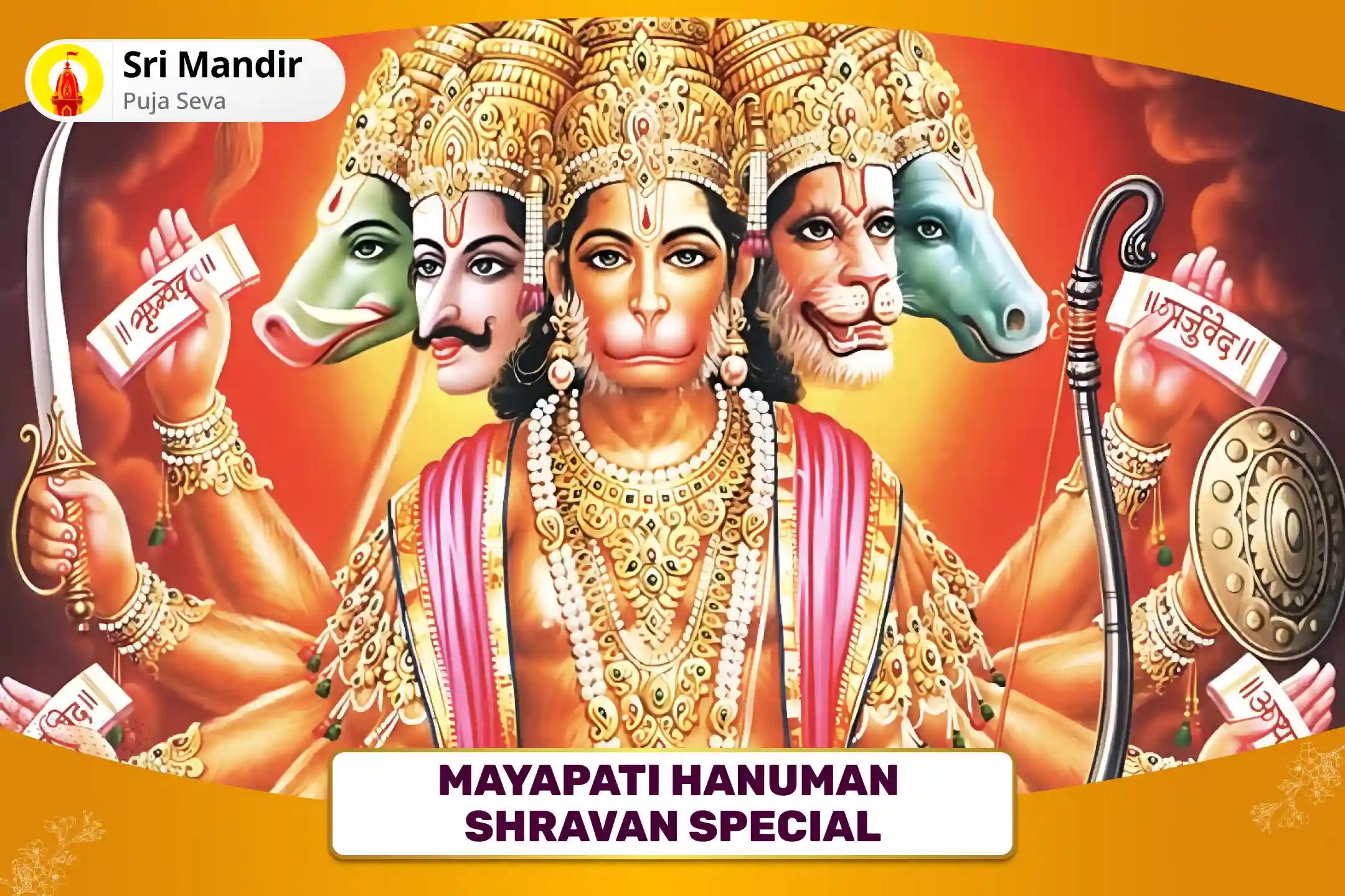 Mayapati Hanuman Shravan Special 1008 Mrit Sanjeevani Mantra Jaap, Hanuman Bahuk Stotra Path and Havan for Blessings for Good Health and Active Mind