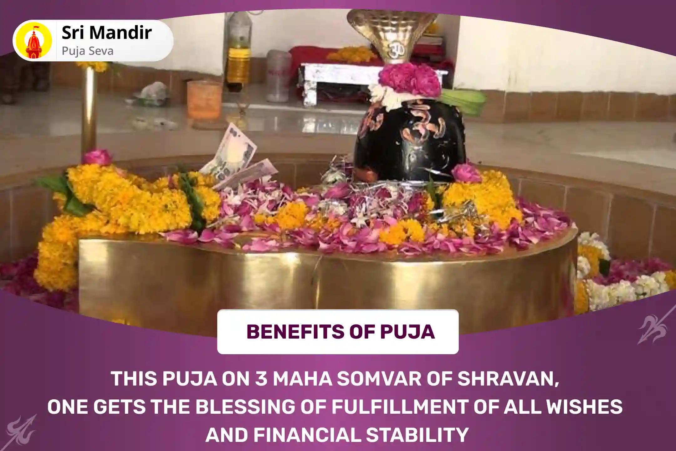 Shravan 3 Maha Somvar Jyotirlinga Special 3 Maha Somvar Omkareshwar Rudrabhishek For Fulfillment of all Wishes And Financial Stability