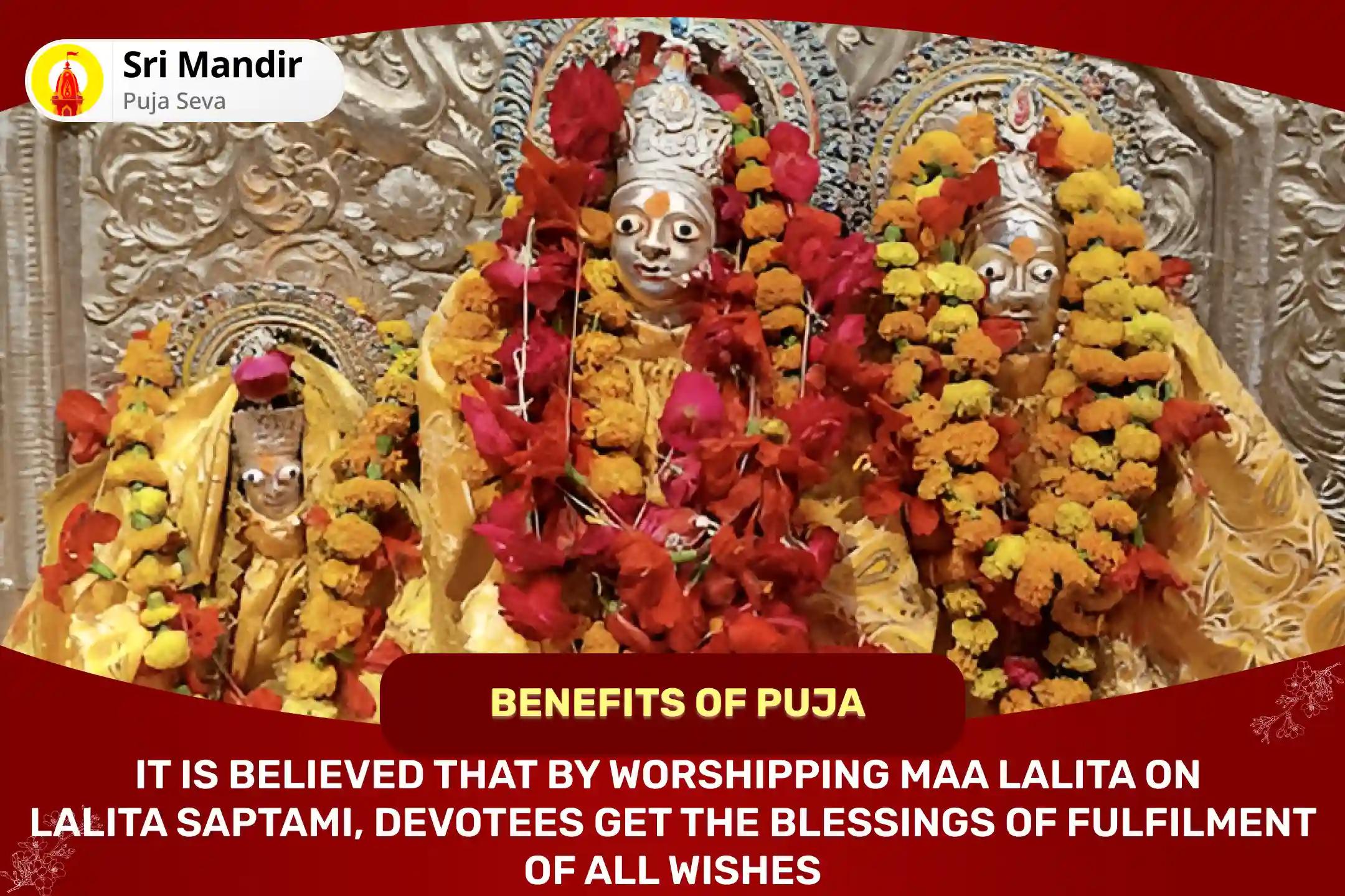 Lalita Saptami Shaktipeeth Special Lalita Sahasranama Path and Tripura Sundari Havan For Fulfilment of all Desires