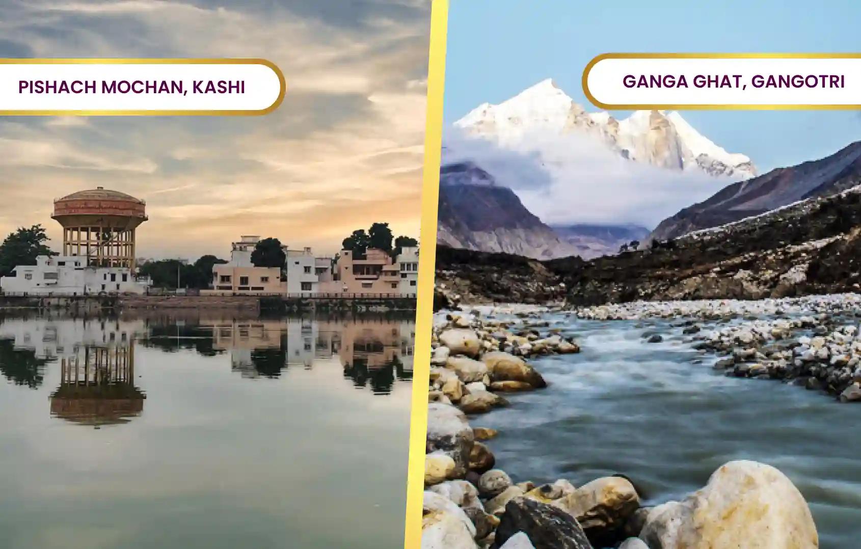 Pishach Mochan Kund and Ganga Ghat, Kashi, Gangotri Dham 