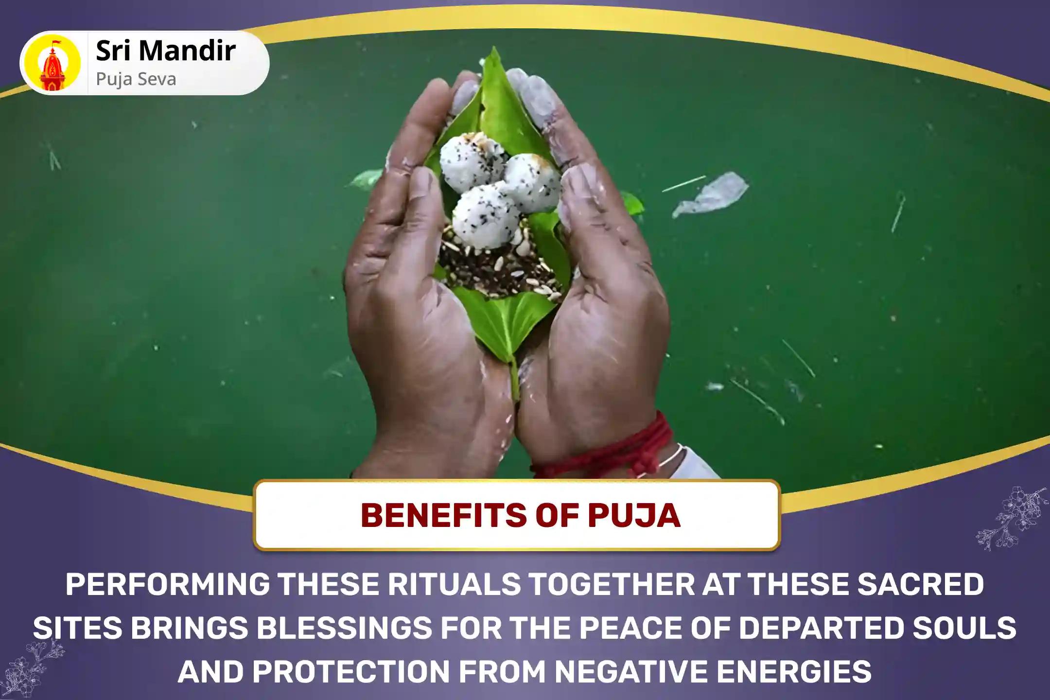 Shradh Chaturthi Gangotri Yamunotri Combo Narayan Bali, Naag Bali, Yam Dand Mukti Puja and Gangotri Ganga Dudh Abhishek for Peace of Departed Souls and Protection from Negative Energies