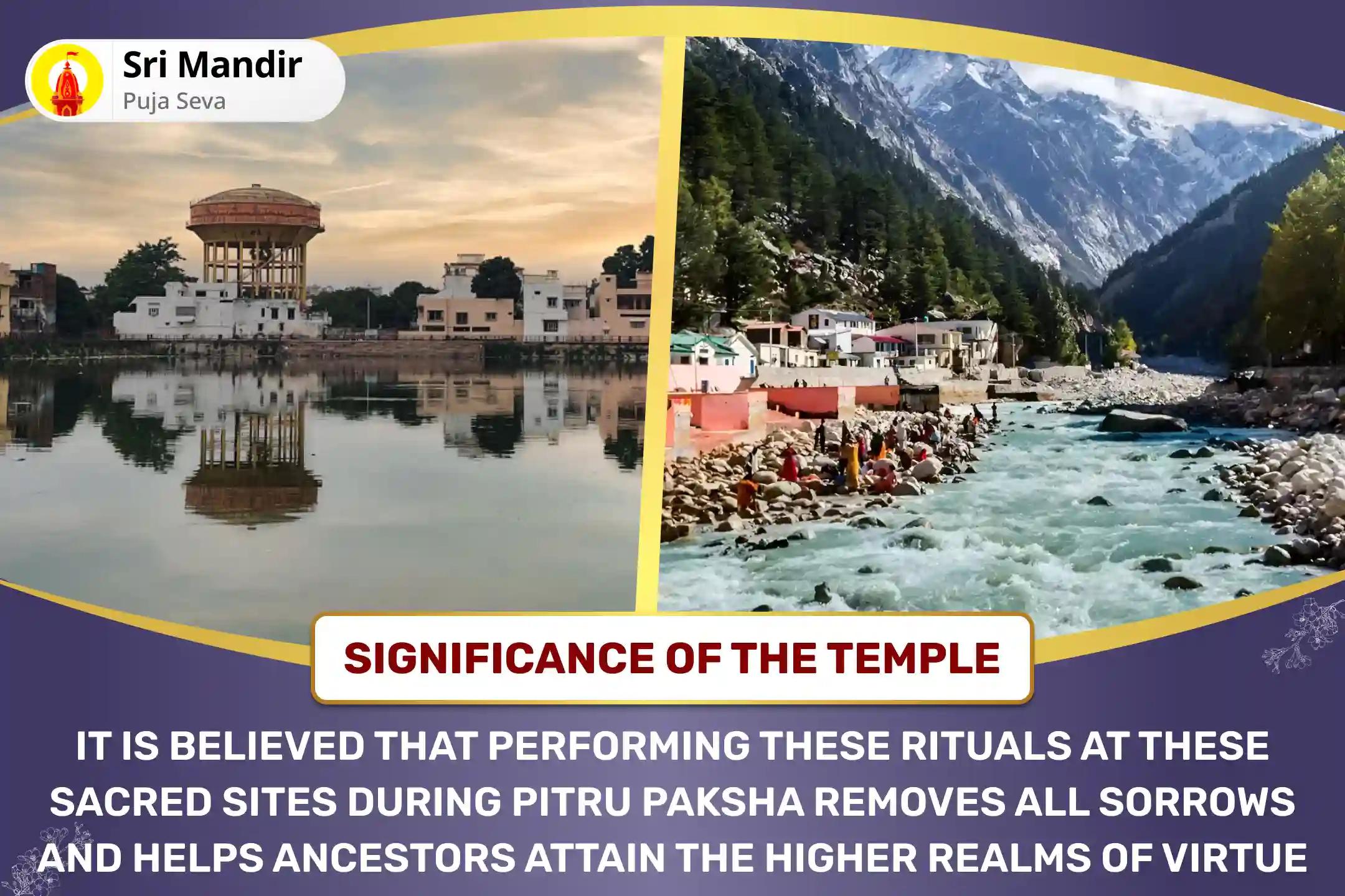 Shradh Chaturthi Gangotri Yamunotri Combo Narayan Bali, Naag Bali, Yam Dand Mukti Puja and Gangotri Ganga Dudh Abhishek for Peace of Departed Souls and Protection from Negative Energies