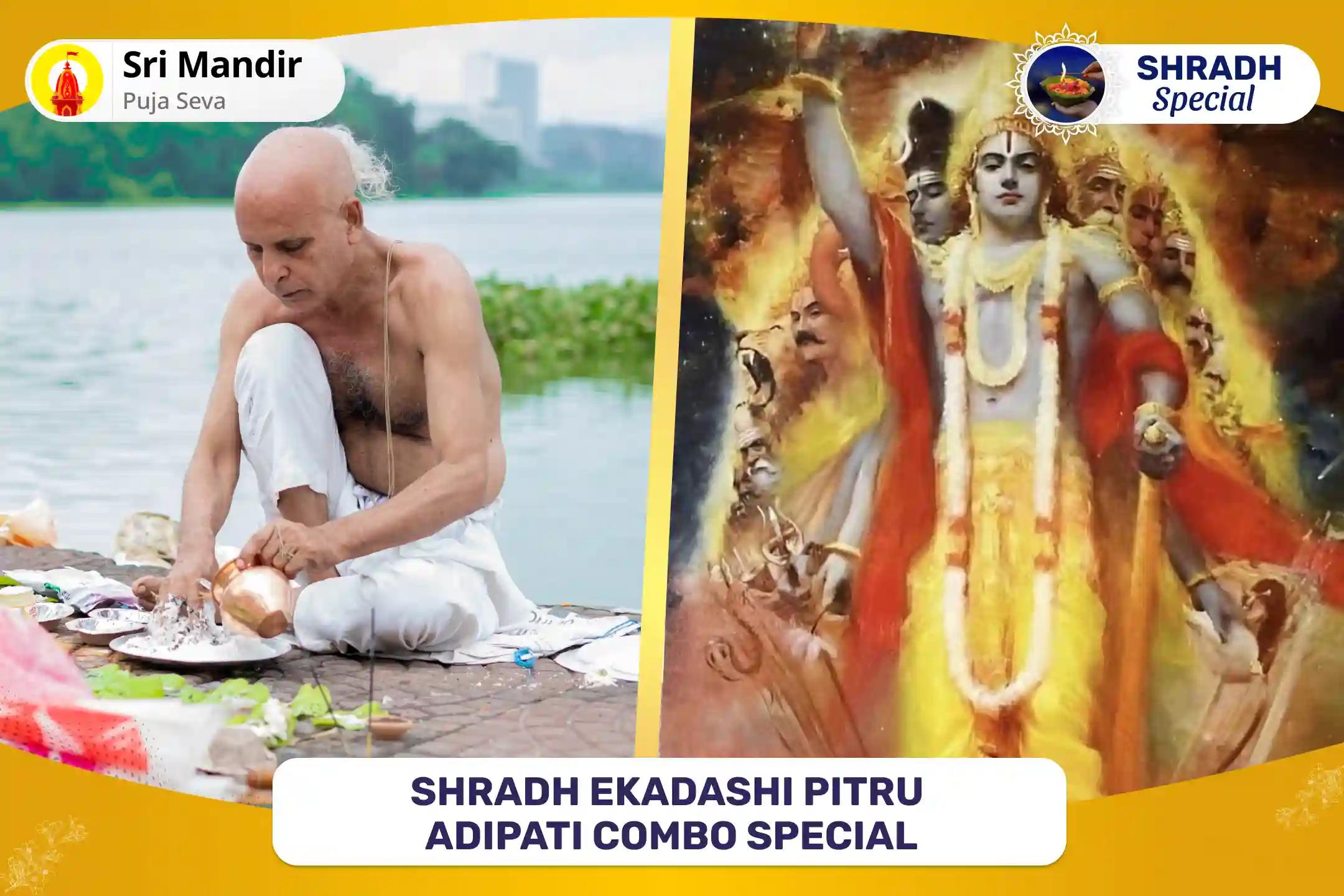 Shradh Ekadashi Pitru Adipati Combo Special Narayan Bali, Naag Bali Puja and 11,000 Pitru Adipati Vishnu Dwadakshari Mantra Jaap for Peace of Ancestor's souls and Abundance in Family