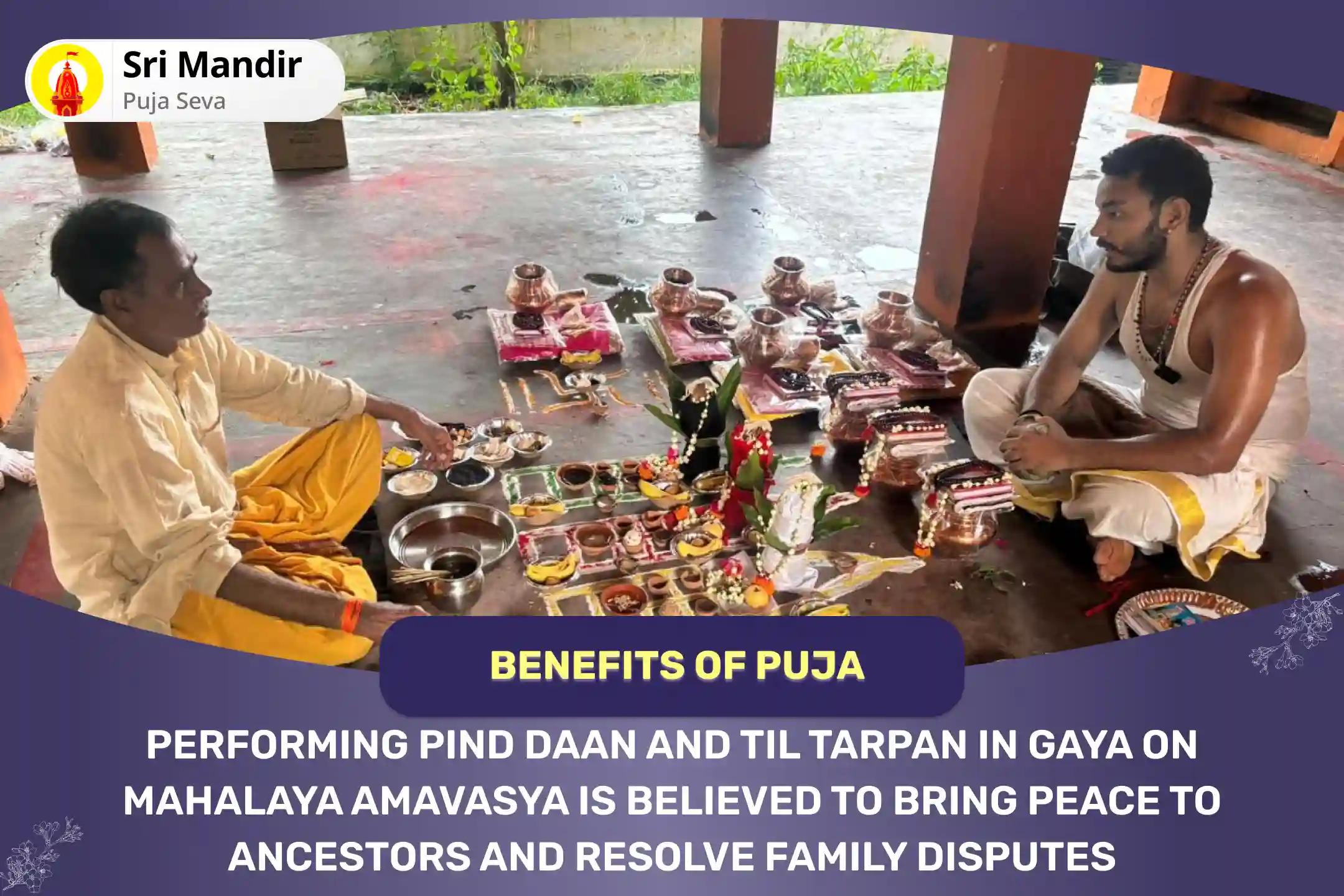 Mahalaya Amavasya Gaya Special Til Tarpan and Pind Daan for peace of ancestors' souls and resolving family disputes