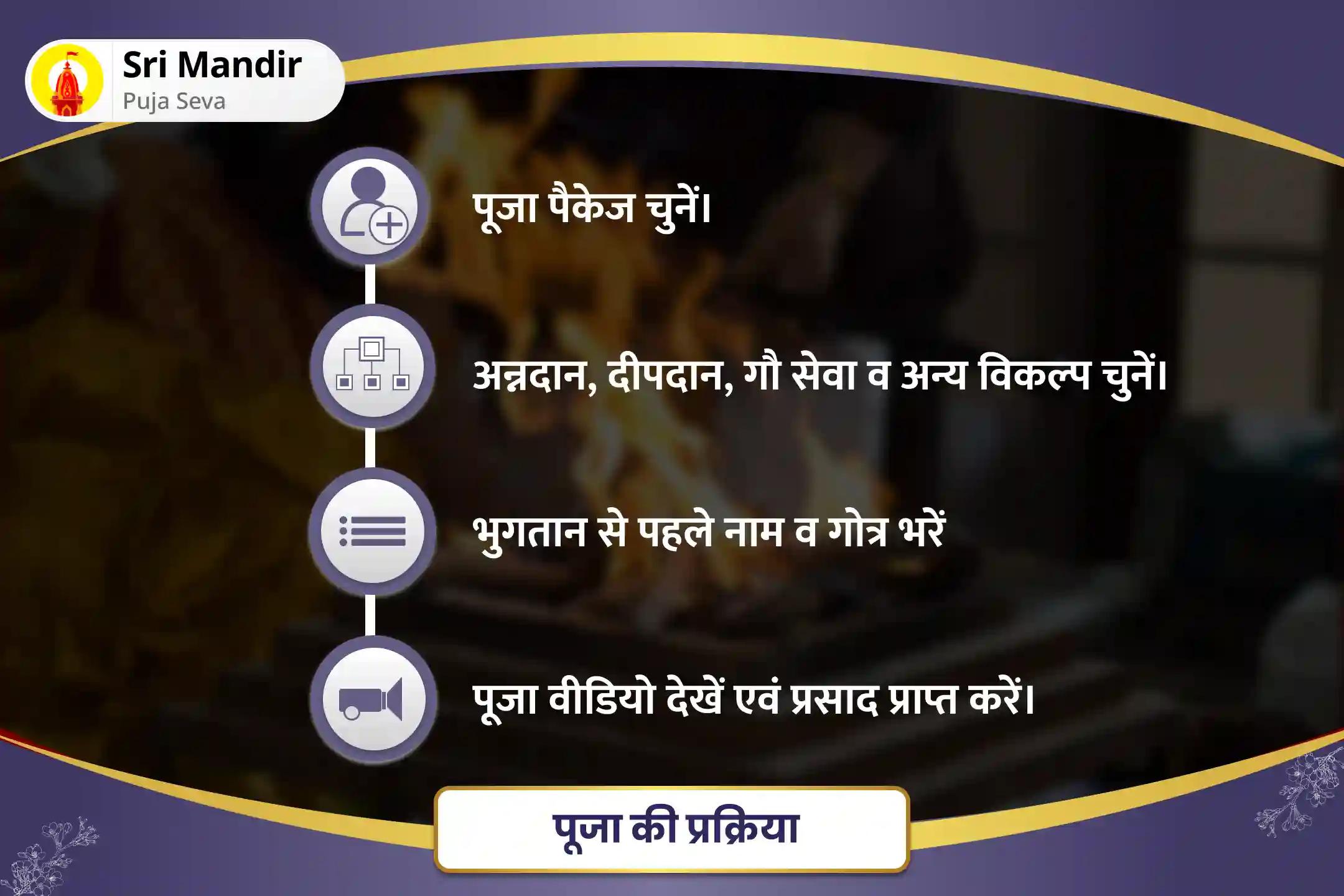 पूर्वजों की आत्मा की शांति और पारिवारिक क्लेश से मुक्ति के लिए श्राद्ध त्रयोदशी त्रिवेणी संगम विशेष पितृ दोष शांति महापूजा एवं संध्याकालीन गंगा आरती