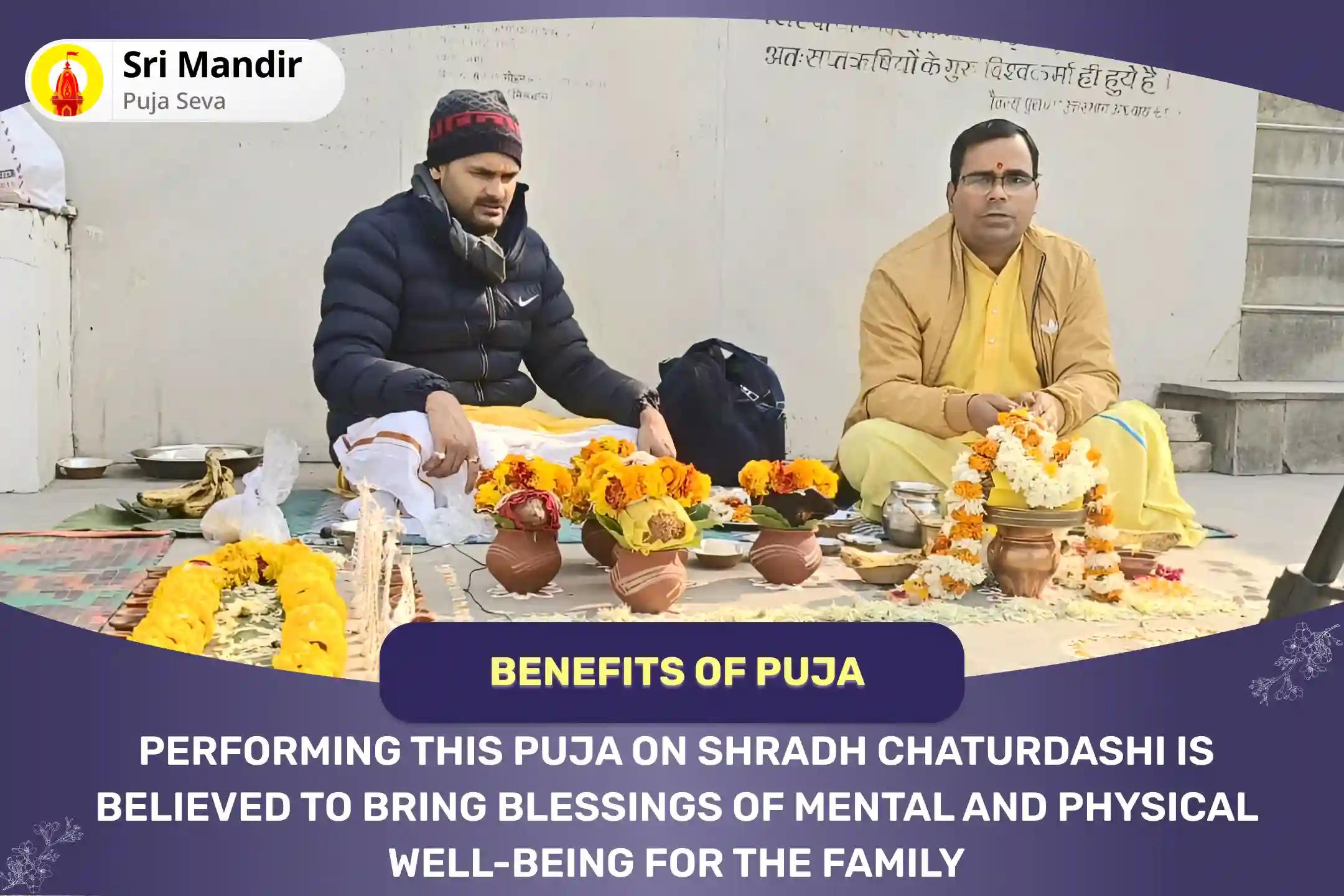 Shradh Chaturdashi Special Pitru Dosh Shanti Mahapuja and Ganga Dudh Abhishek for Mental and Physical Well-Being of the Family