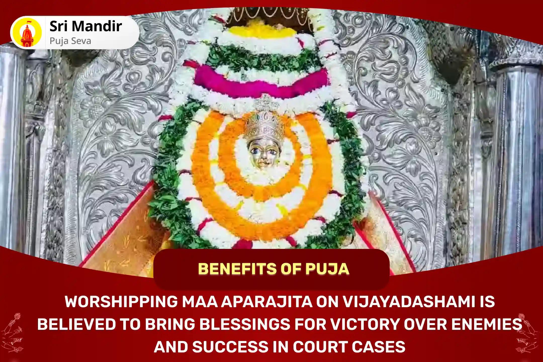 Vijayadashami Aparajita Special Durga Swaroop Aparajita Stotra Path and Chandi Havan for Victory over Enemies and Court Cases