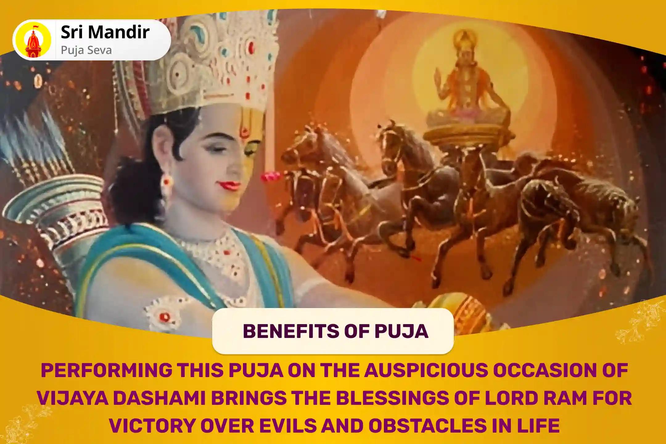 Vijaya Dashmi Ravan Sanghaar Special Ram Raksha Stotra Path, Aditya Hridayam Puja and Havan for Victory Over Evil and Adversities in Life