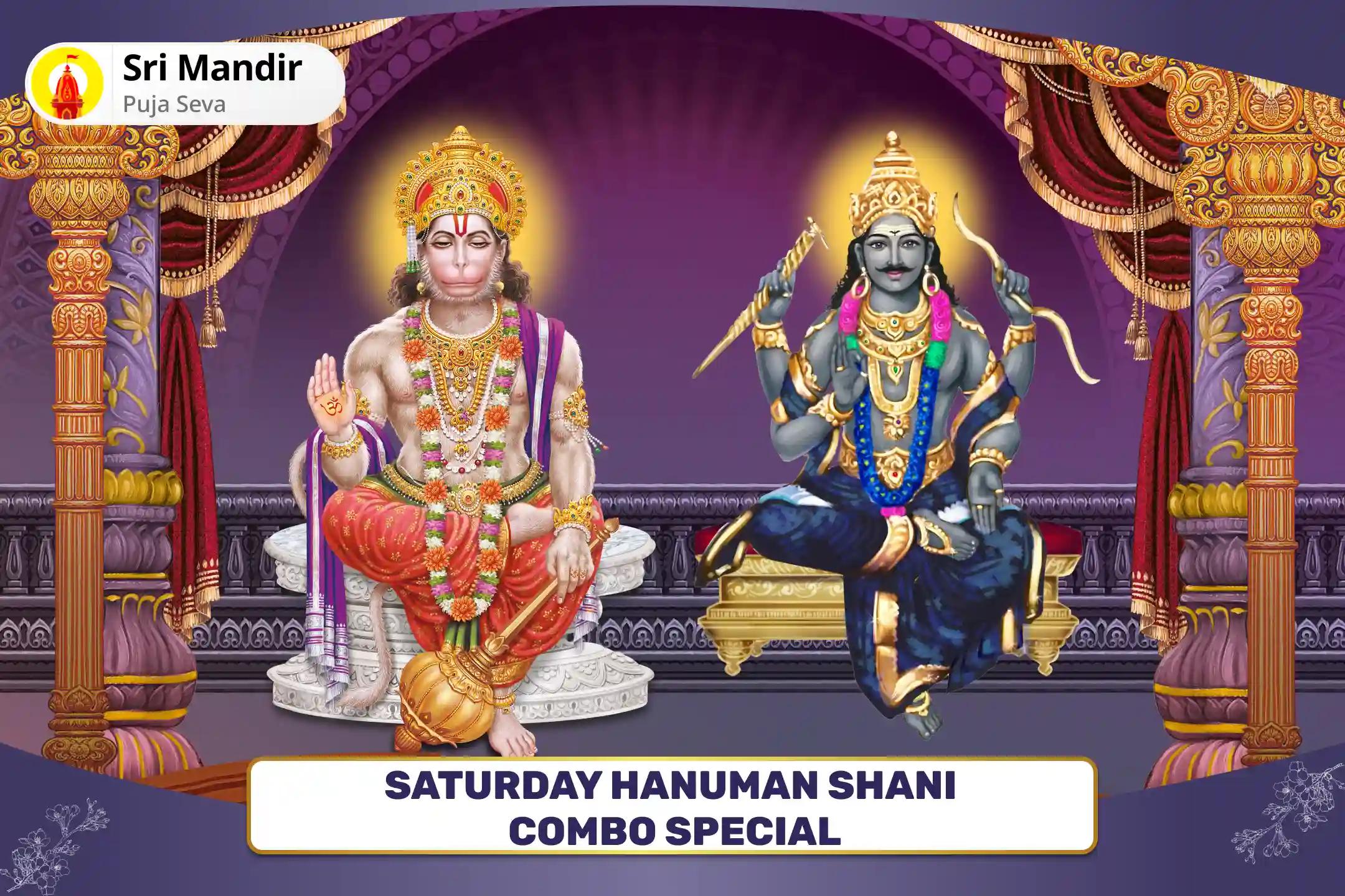 Saturday Hanuman Shani Combo Special 1008 Mrit Sanjeevani Mantra Jaap, 1008 Shani Mool mantra Jaap and Til Tel Abhishek for Blessings of Good Health and Protection from Obstacles