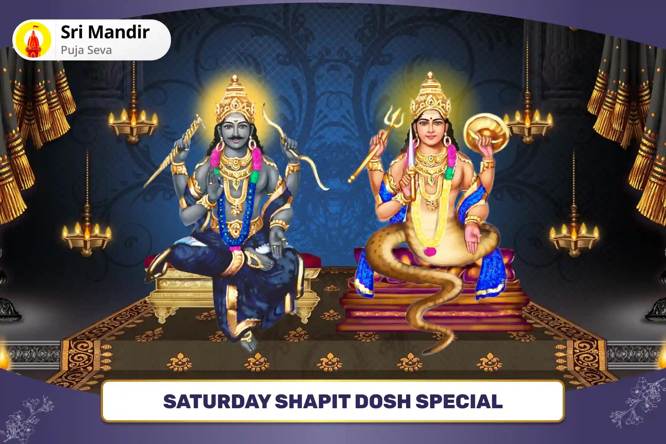 Saturday Shapit Dosh Special Rahu-Shani Shapit Dosh Shanti Havan and Til Tel Abhishek for Protection From Obstacles And Delays in life