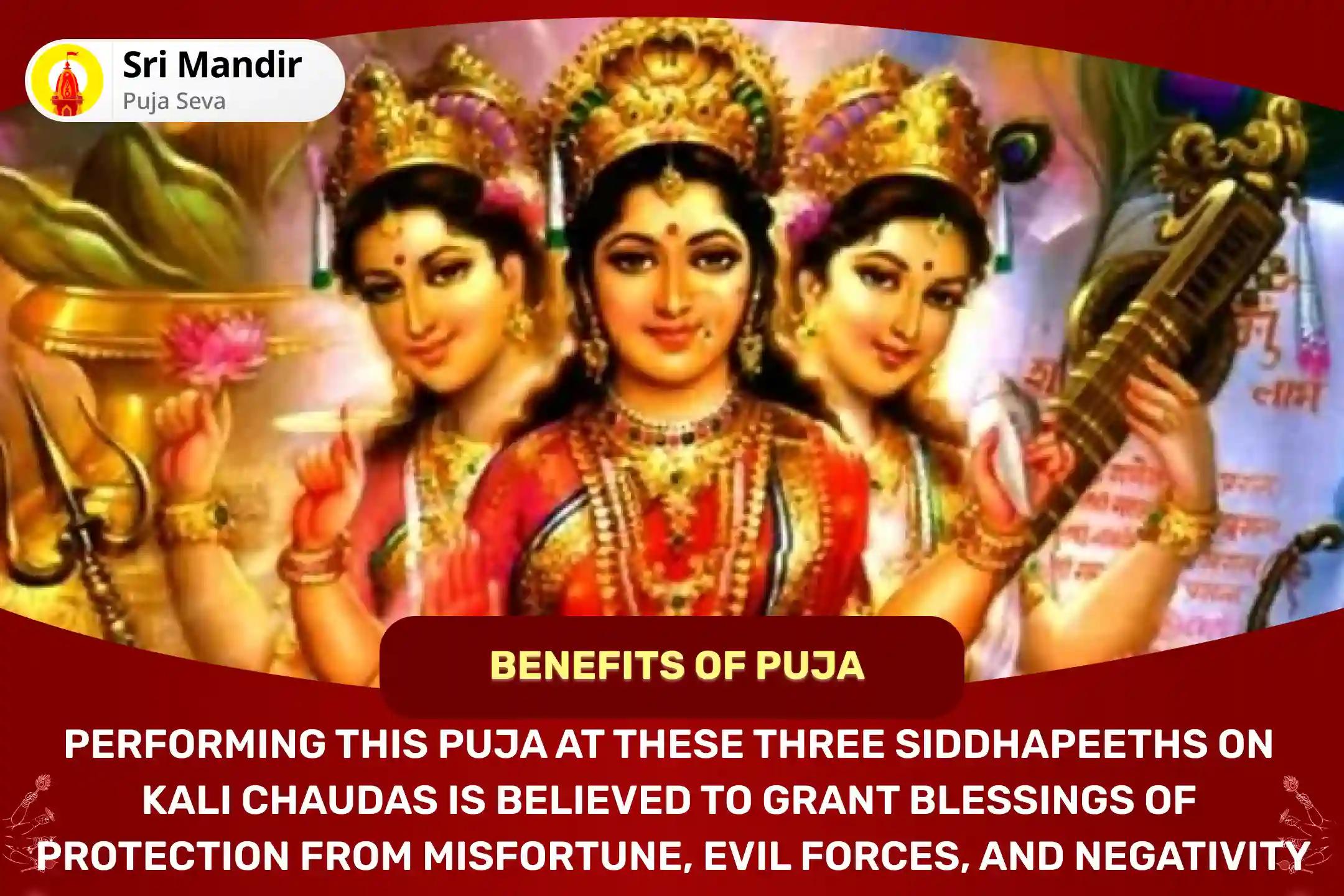 Kali Chaudas Three Siddhapeeth Special Maa Kali Tantrokta Yagya and Rudra Kali Tandav Stotra Path For Fierce Protection from Misfortunes, Evil Forces and Negativity