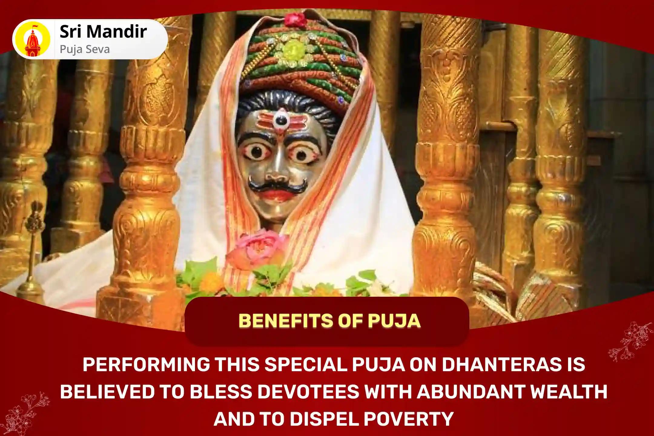 Dhanteras 'Kuber-Lakshmi' Samriddhi Special Kuber Bhandari Mahabhishek and Lakshmi Sri Suktam Dhan Prakash Path for Blessings of Abundant Wealth and Dispelling of Poverty