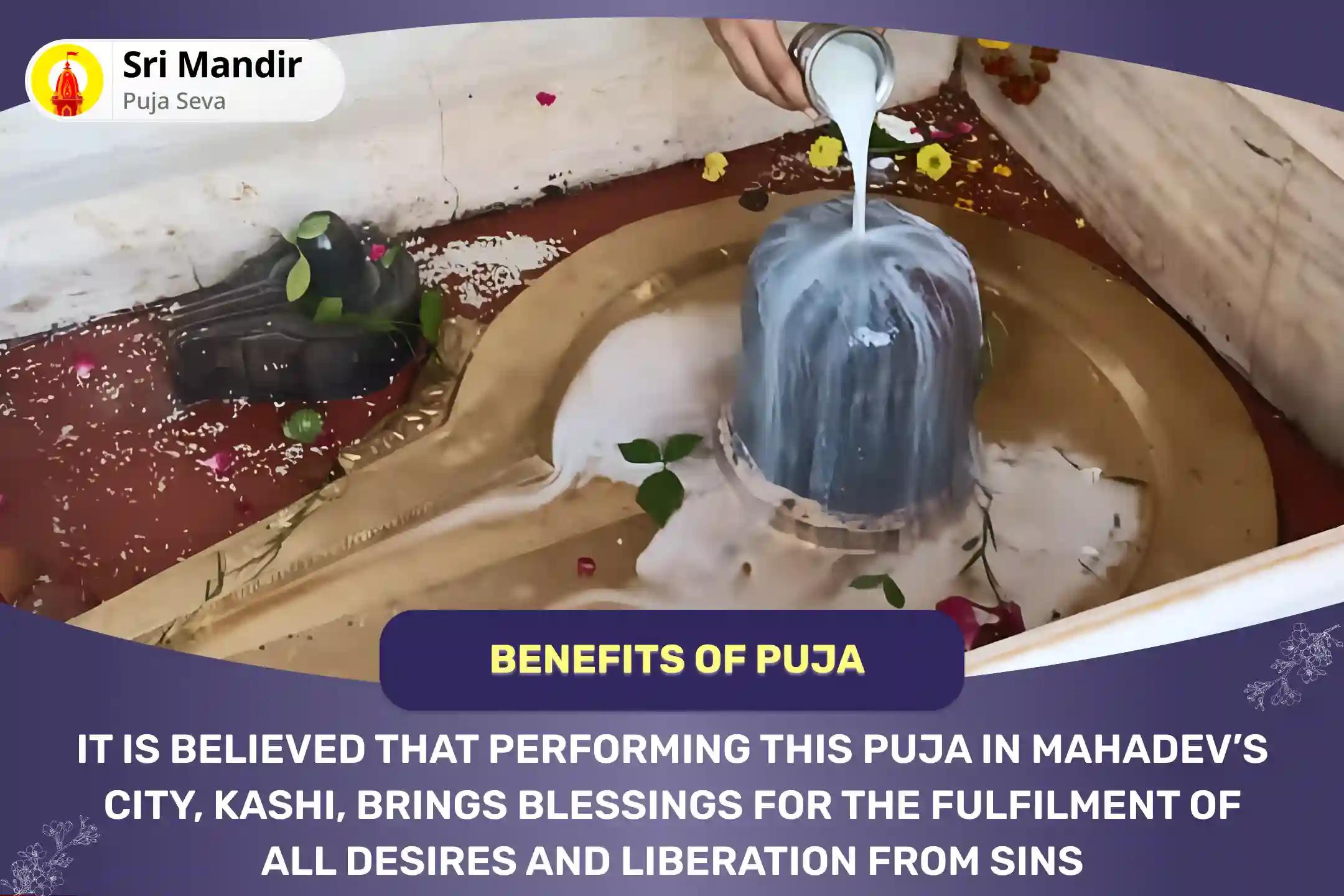 'Shiv Ki Nagari' Kashi Special Shiv Panchamrit Rudrabhishek and Ling Bhairavi Homa for Blessings of Fulfilment of all Desires and Liberation from Sins