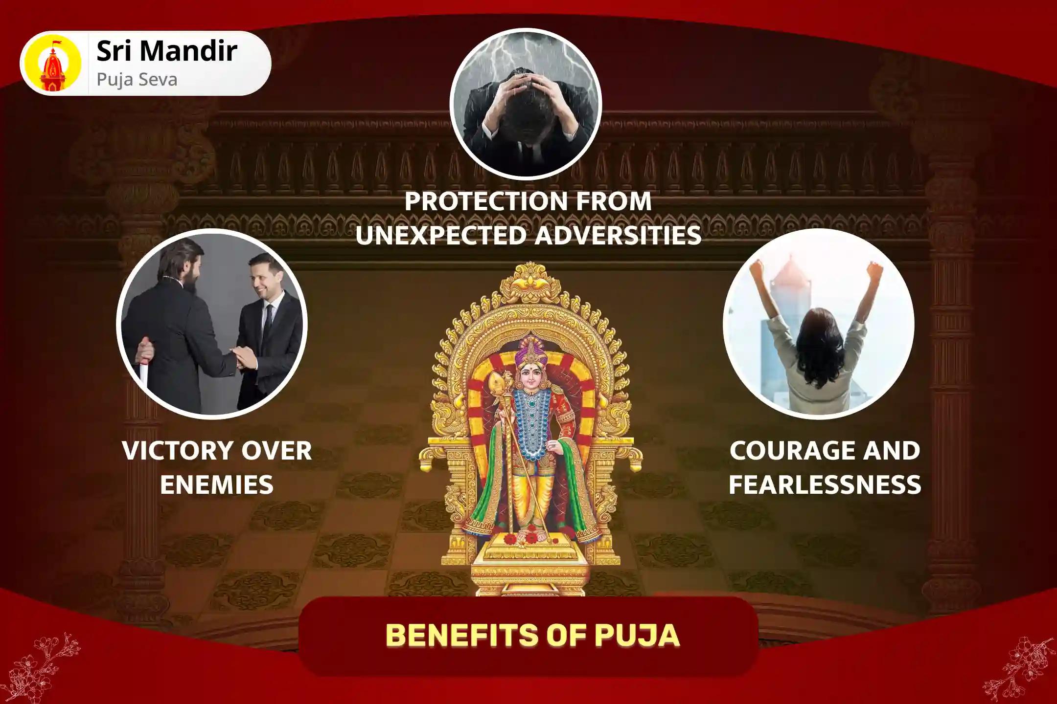 Skanda Shashti 'God of War' Kartikeya Special Soorasamharam Shatru Samhara Murugan Trishati Homa for Blessing to Attain Victory over Enemies and Adversities in Life