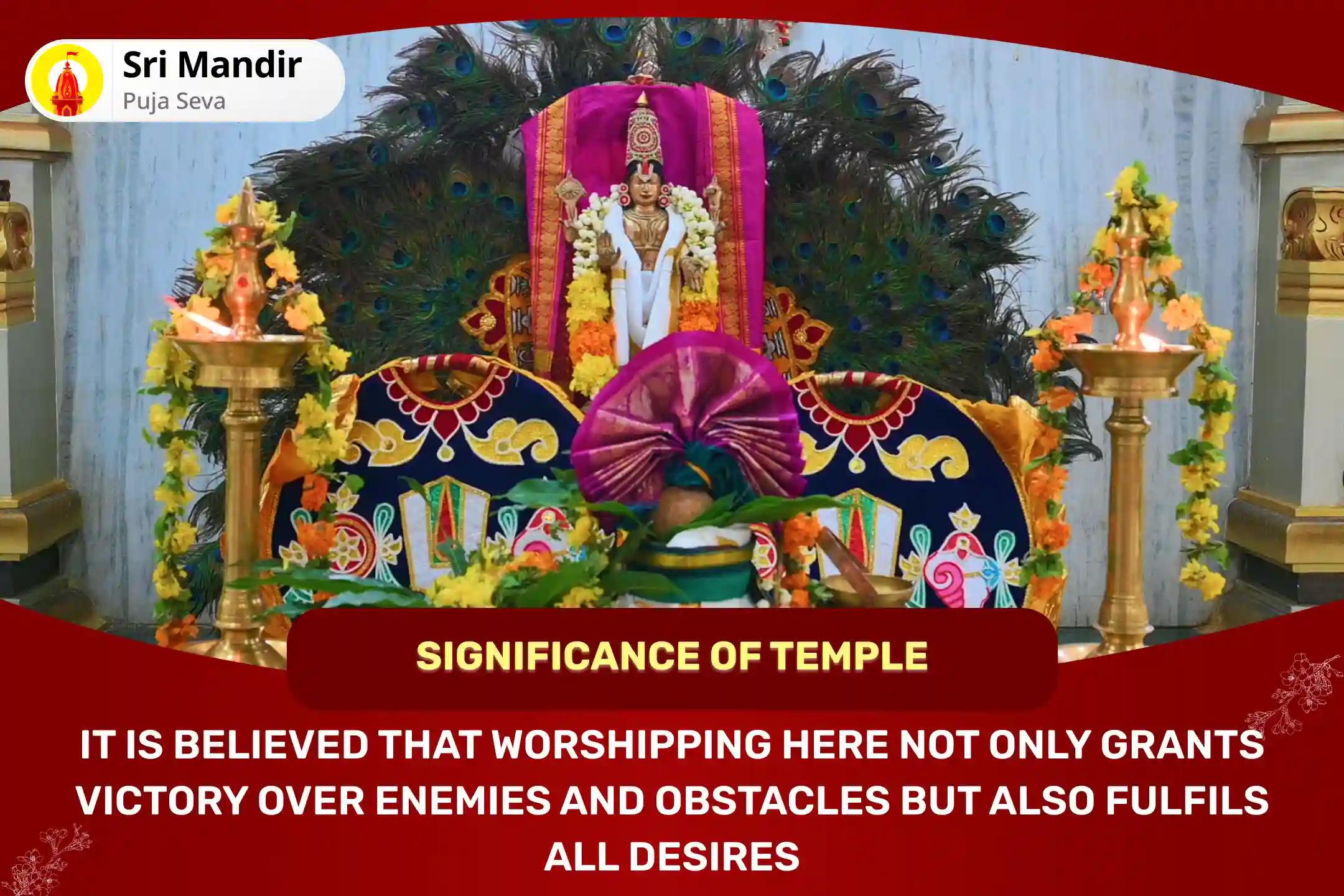 Skanda Shasti Dev Senapati Kartikeya Special Murugan Gyaana Vel Pujan and Subramanya Bhujangam and Kavacham Path for Strength and Courage to Overcome Adversities in Life