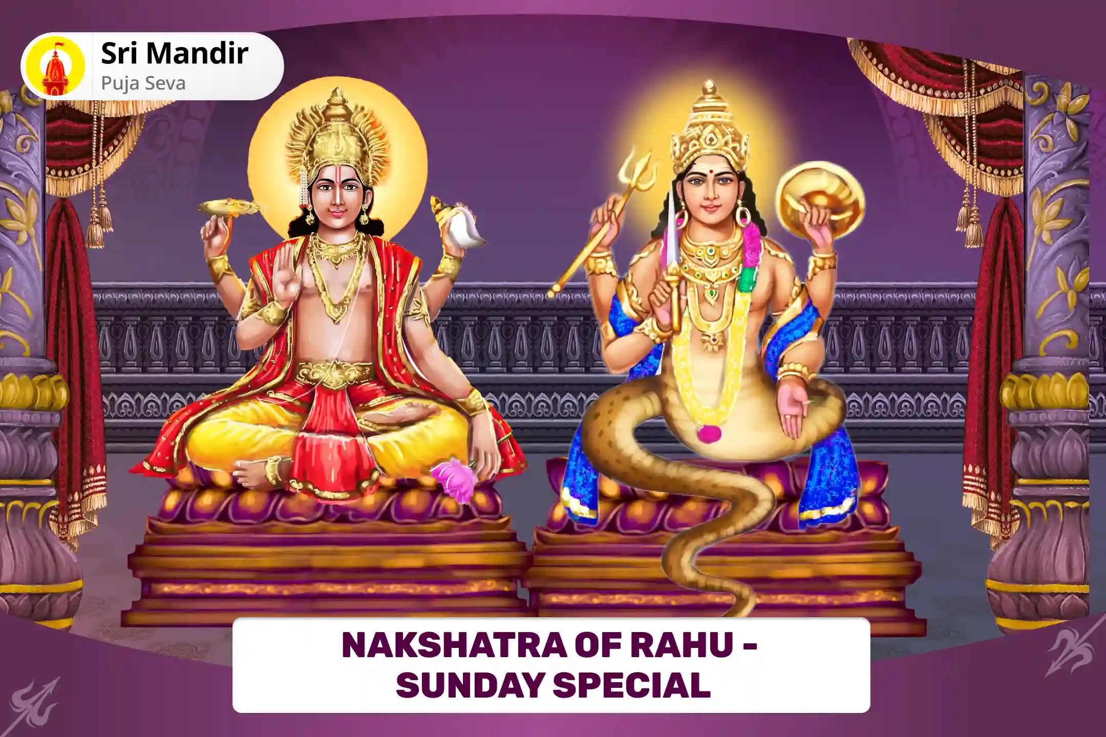 Nakshatra of Rahu - Sunday Special Rahu-Surya Grahan Dosh Puja for Blessings of Success in Politics and Government Jobs