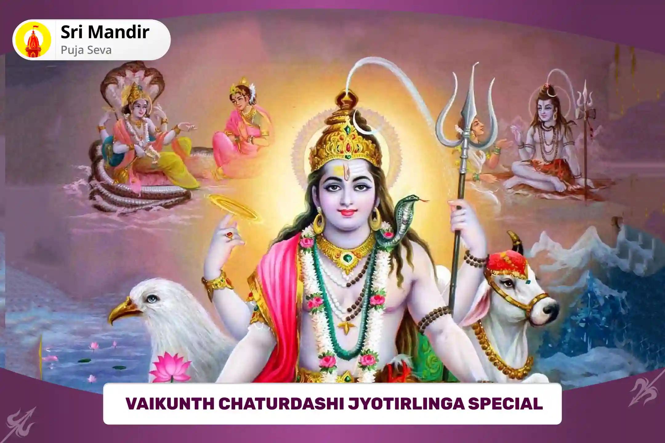 Vaikunth Chaturdashi Jyotirlinga Special Harihar Milan Puja and 1100 Bilva-Tulsi Archana for Blessing Of Peace, Prosperity, And Well-Being of The Family