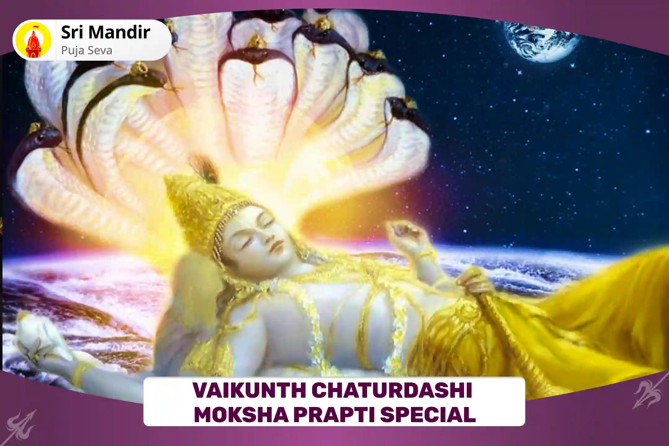 Vaikunth Chaturdashi Moksha Prapti Special Vaikunth Darshan Puja and Kartik Deepam Alankara For Blessings of both Material and Spiritual Harmony