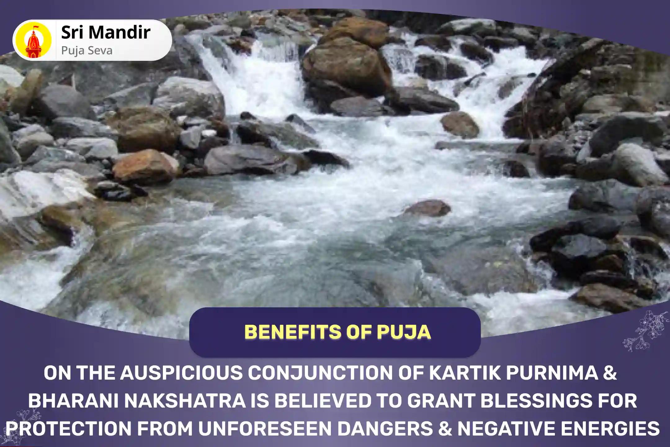 Kartik Purnima Bharani Nakshatra Special Yam Dand Mukti Puja and 11,000 Yamuna Mantra Jaap and Havan for Protection From Unforeseen Dangers And Negative Energies