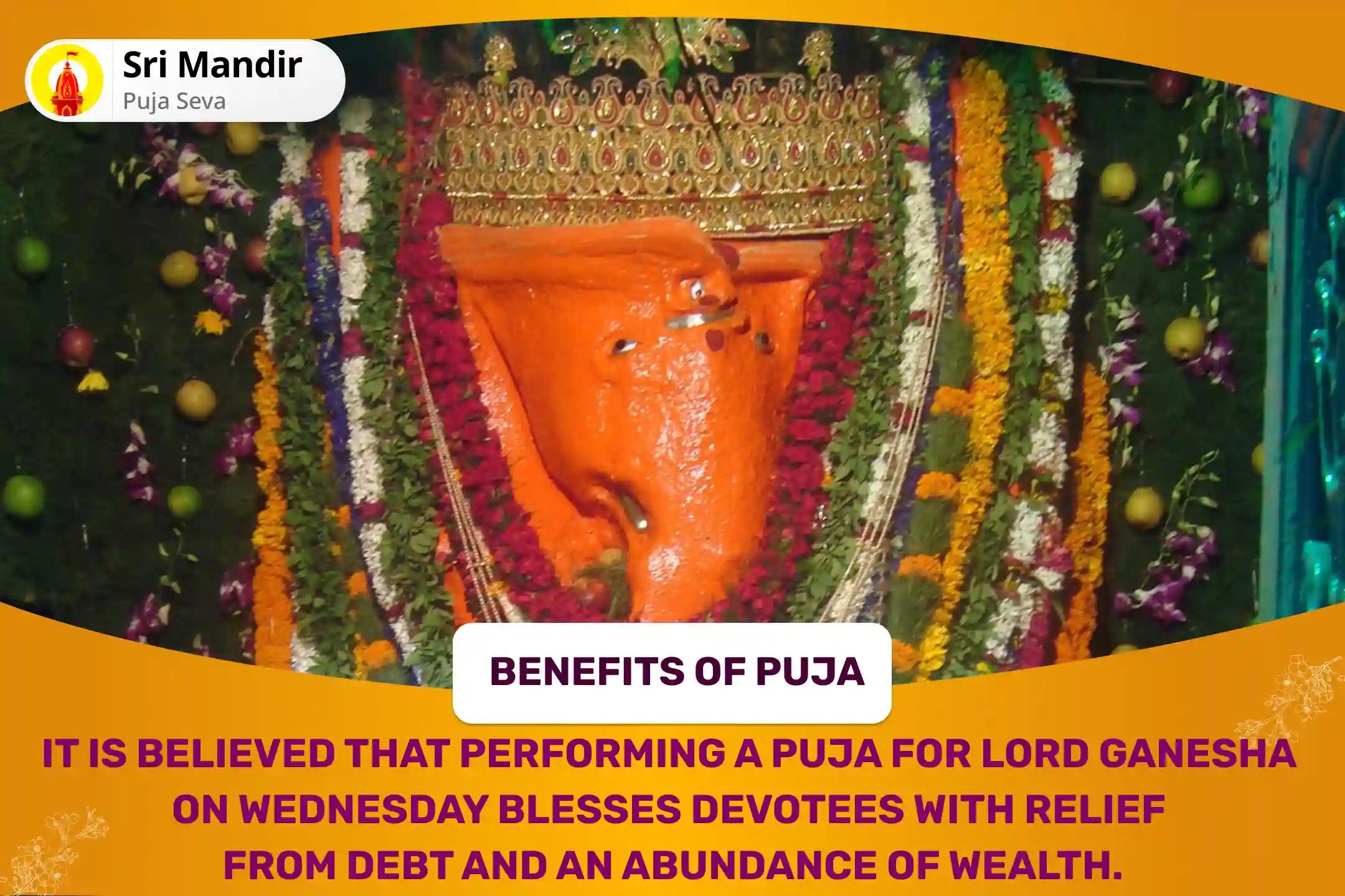 Wednesday Ganesh Rin Mukti Special Rin Nashak Ganesh Stotra Path and 1008 Ganesh Durva Archana for Blessing of Debt-Relief and Abundance of Wealth 