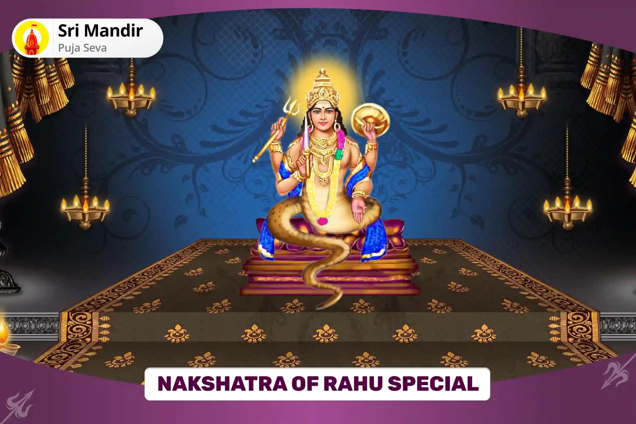 Nakshatra of Rahu Special 18,000 Rahu Mool Mantra Jaap and Dashansh Havan for Blessing of Mental Well-Being and Improved Judgement