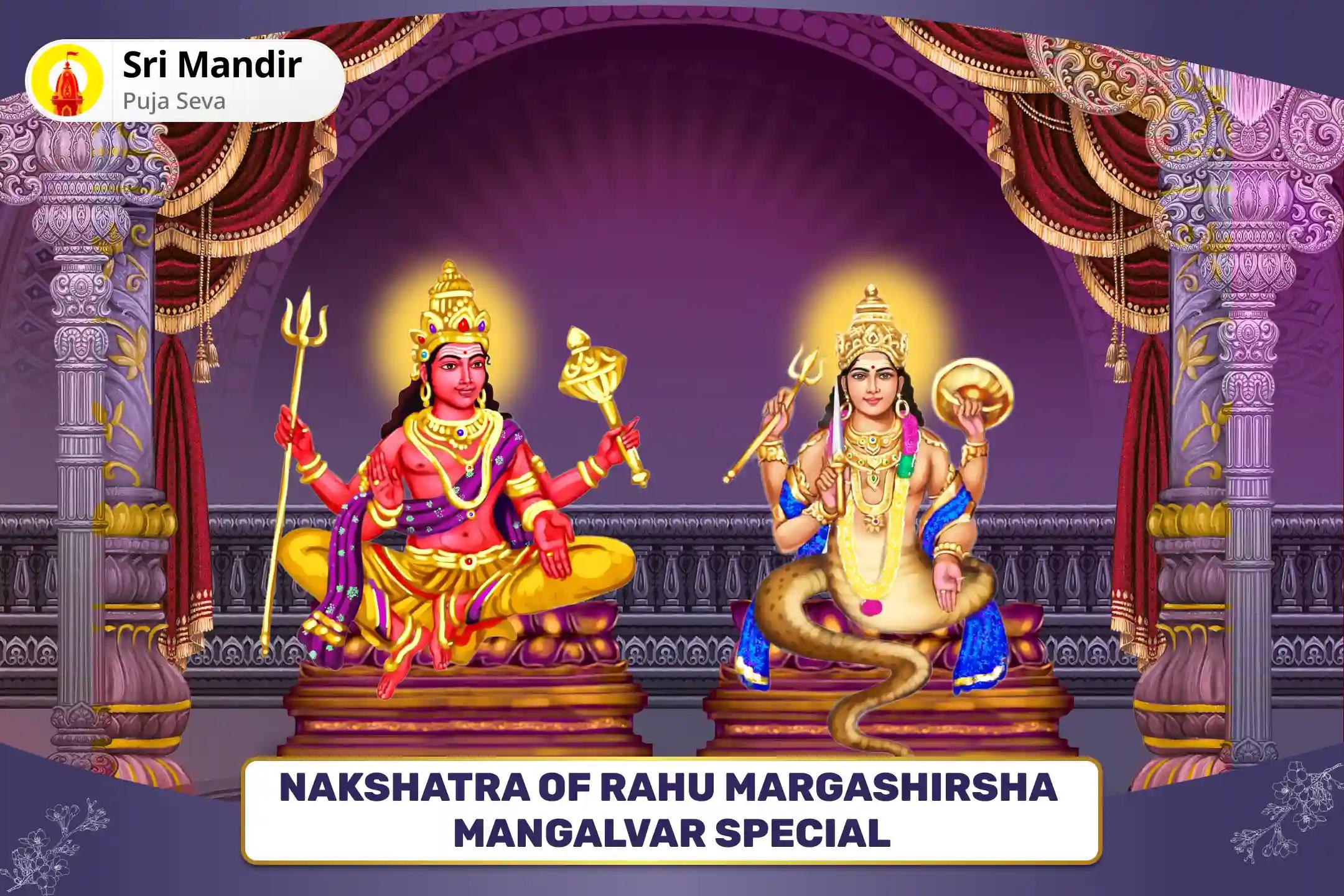 Nakshatra of Rahu Margashirsha Mangalvar Special Rahu-Mangal Angarak Dosh Nivaran Puja for Blessings to Overcome Aggression and Resolve Conflicts in Life