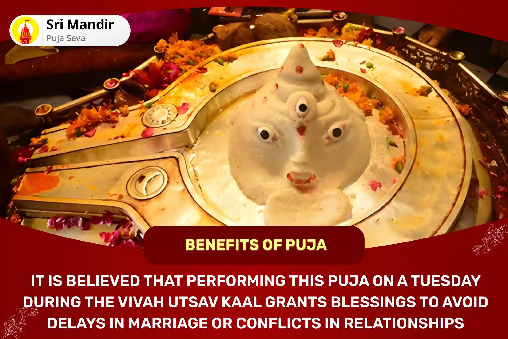 Tuesday Vivah Utsav Kaal Special Manglik Dosh Nivaran Mahapuja, Bhaat Puja and Shri Mangalnath Mahabhishek to Avoid Delay in Marriage or Conflicts in Relationships