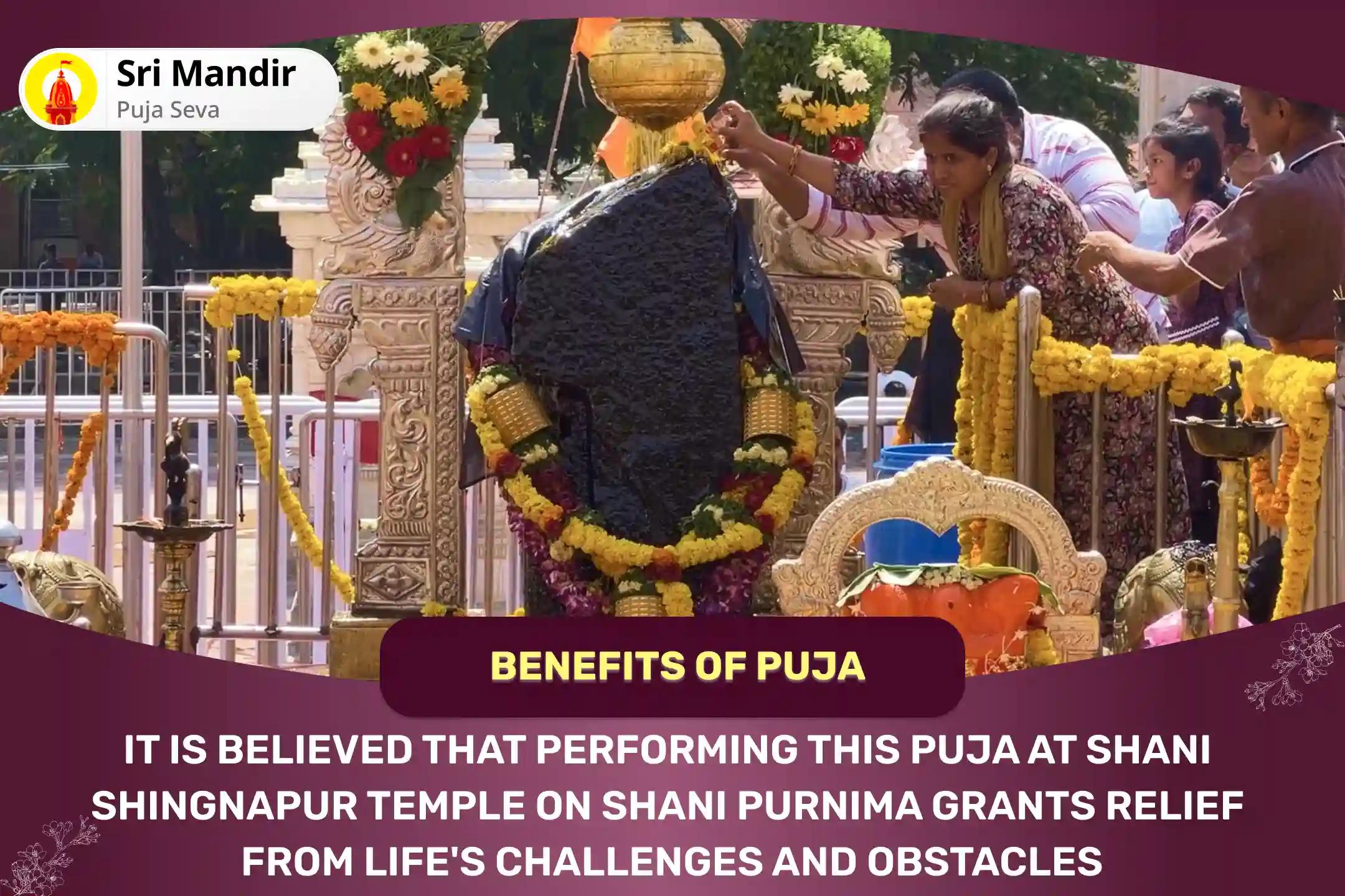  Last Shani Purnima of 2024 Special Shani Saade Saati Peeda Shanti Mahapuja, Shani Til Tel Abhishek and Mahadasha Shanti Mahapuja for Overcoming Challenges and Adversities in Life