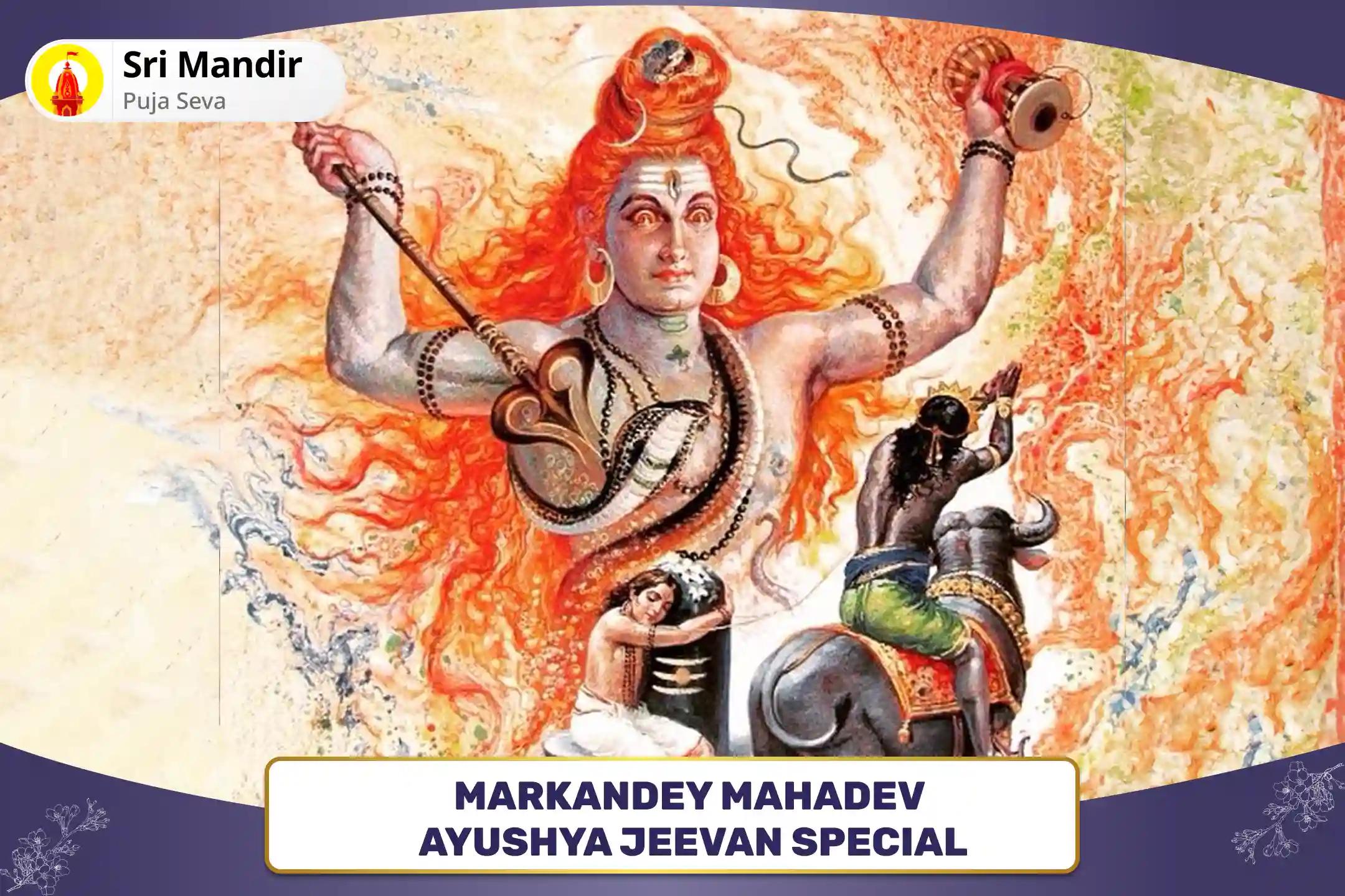 Kashi Markandey Mahadev Ayushya Jeevan Special 11,000 Mahamrityunjay Mantra Jaap, Yam Dand Mukti Pujan and Ayushya Homa for Blessings of Protection from Fear of Death and Improved Physical & Mental Health