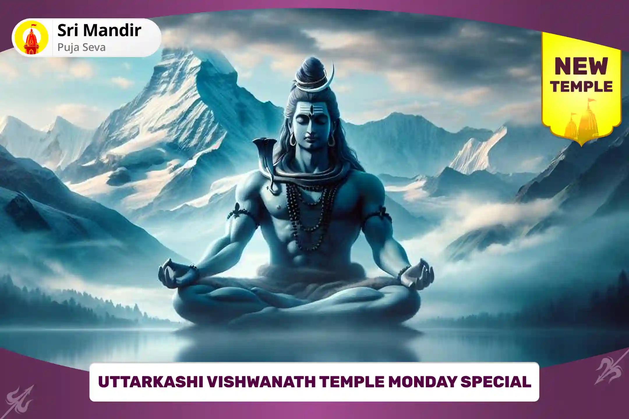 Uttarkashi Vishwanath Temple Monday Special Shiv Panchamrit Rudrabhishek and Shri Rudram Namakam Chamakam Yagya for Blessing of Mental and Physical Well-Being